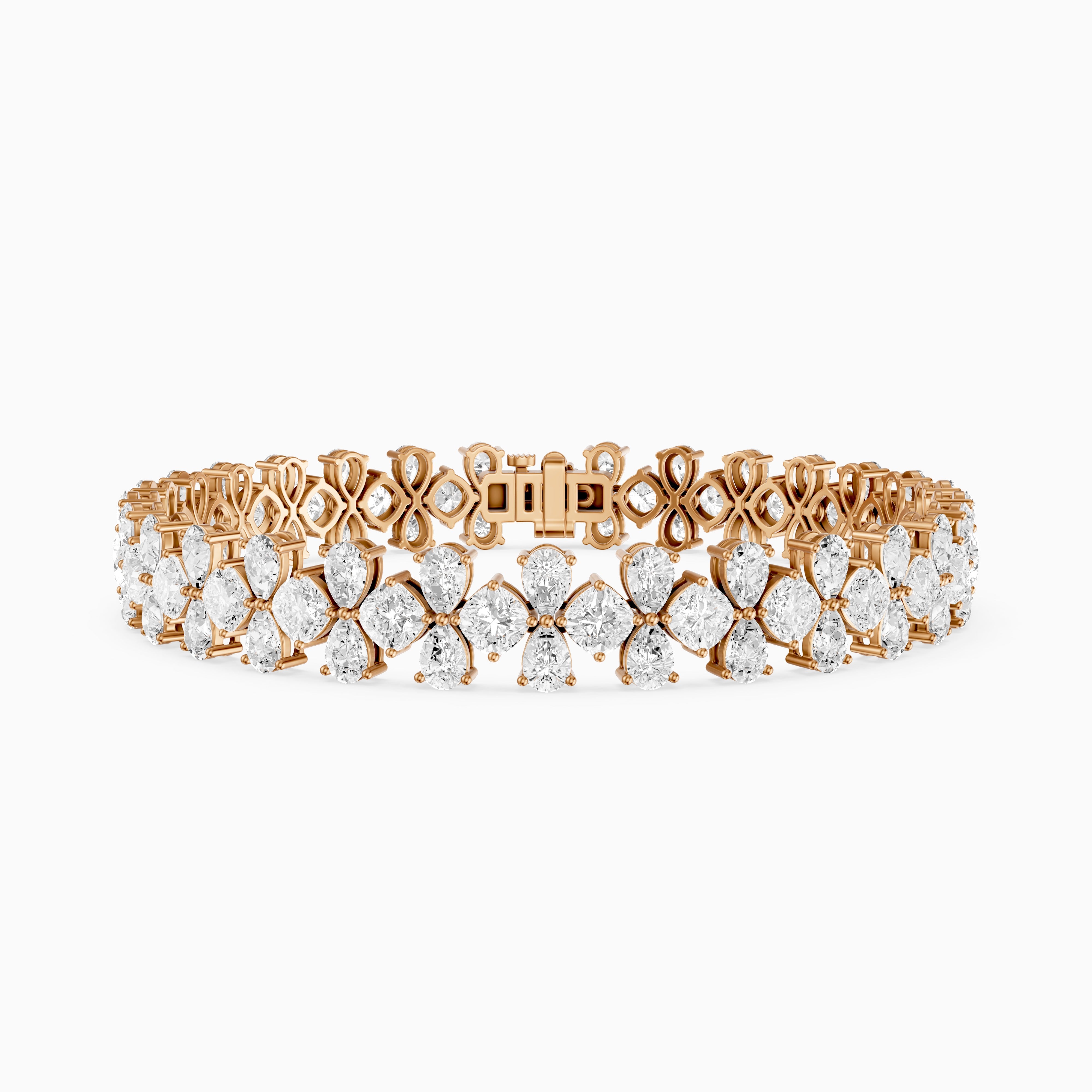 Patricia Pear and Cushion Shape Lab Grown Diamond Tennis Bracelet