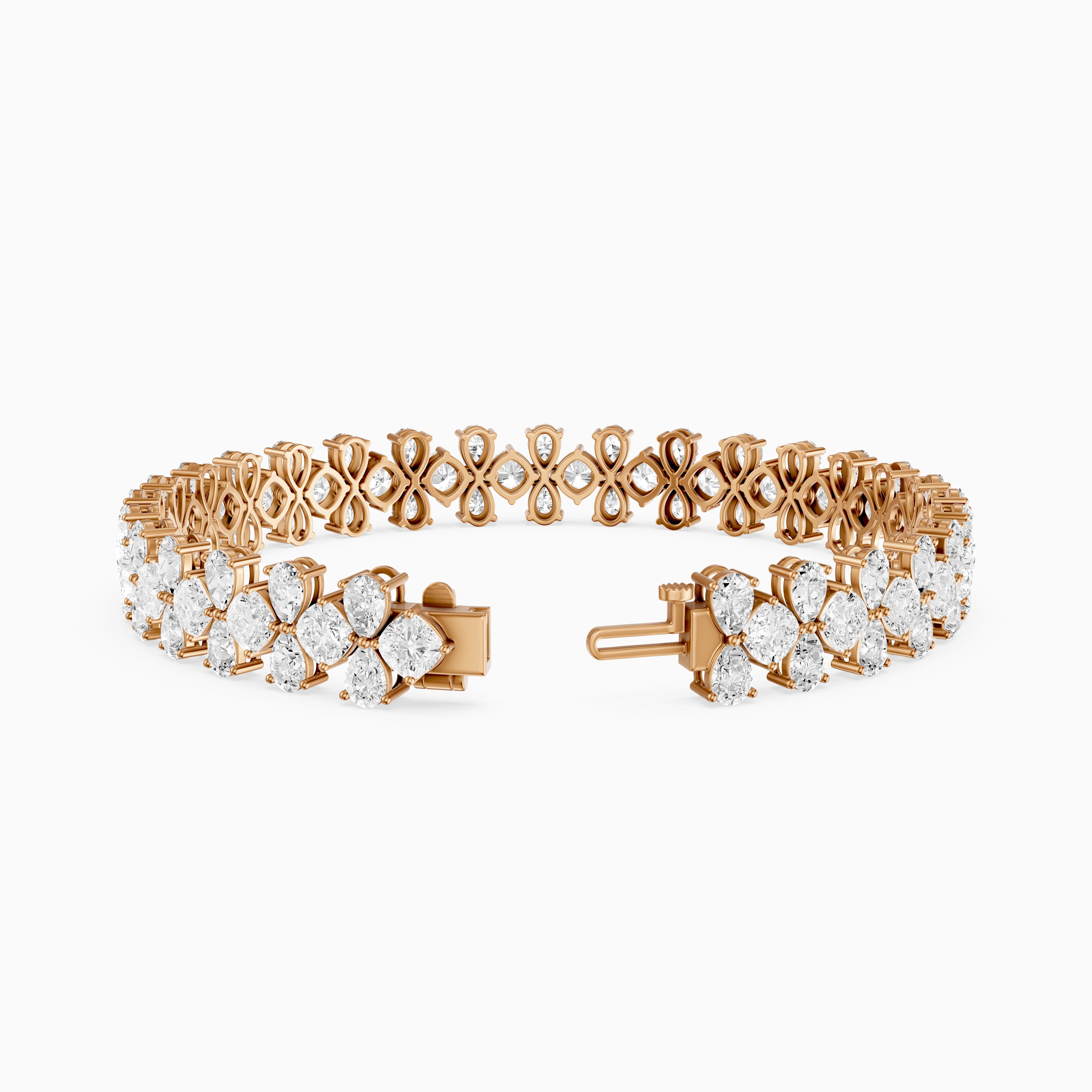 Patricia Pear and Cushion Shape Lab Grown Diamond Tennis Bracelet
