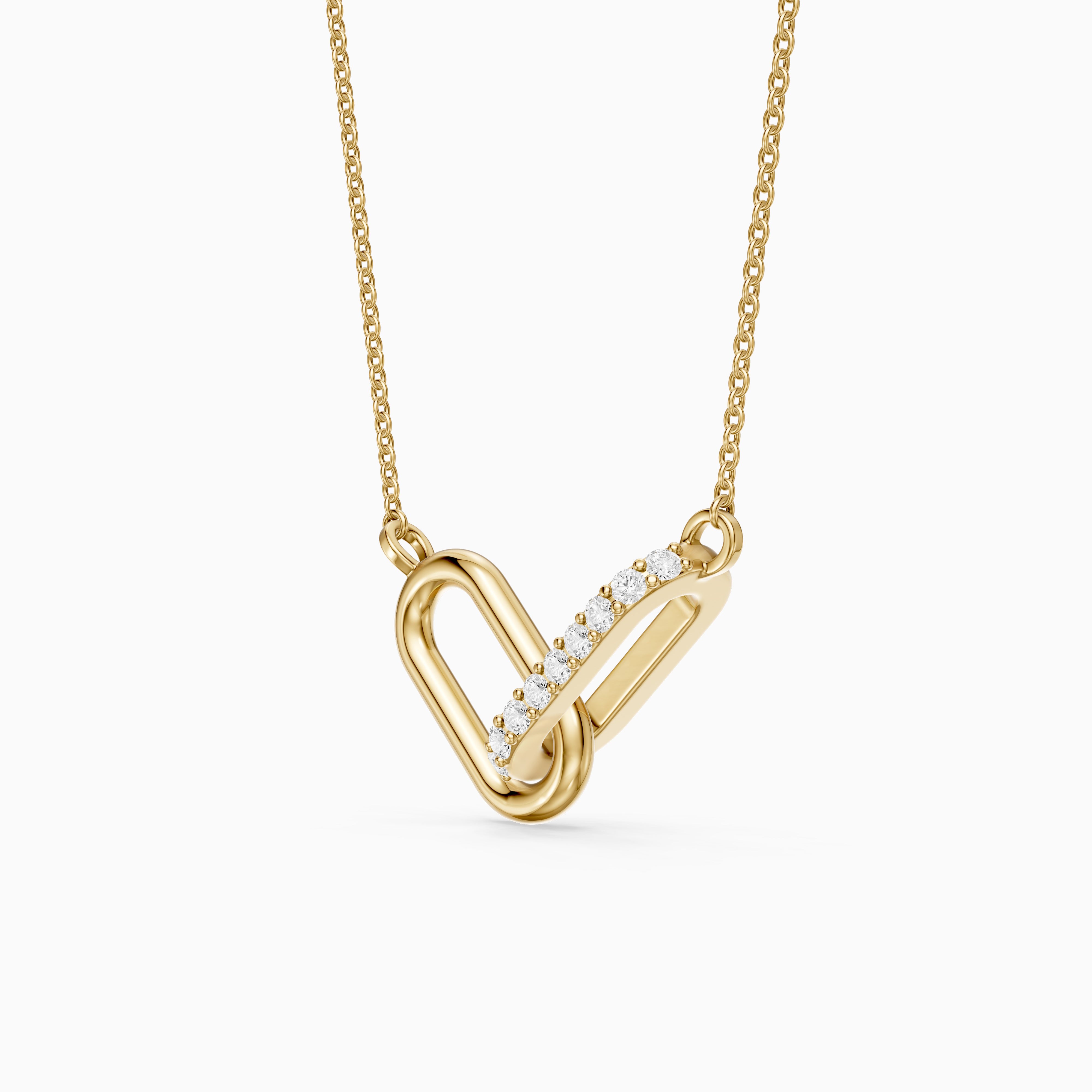 Octavia Interlocking Lab Grown Diamond Pendant