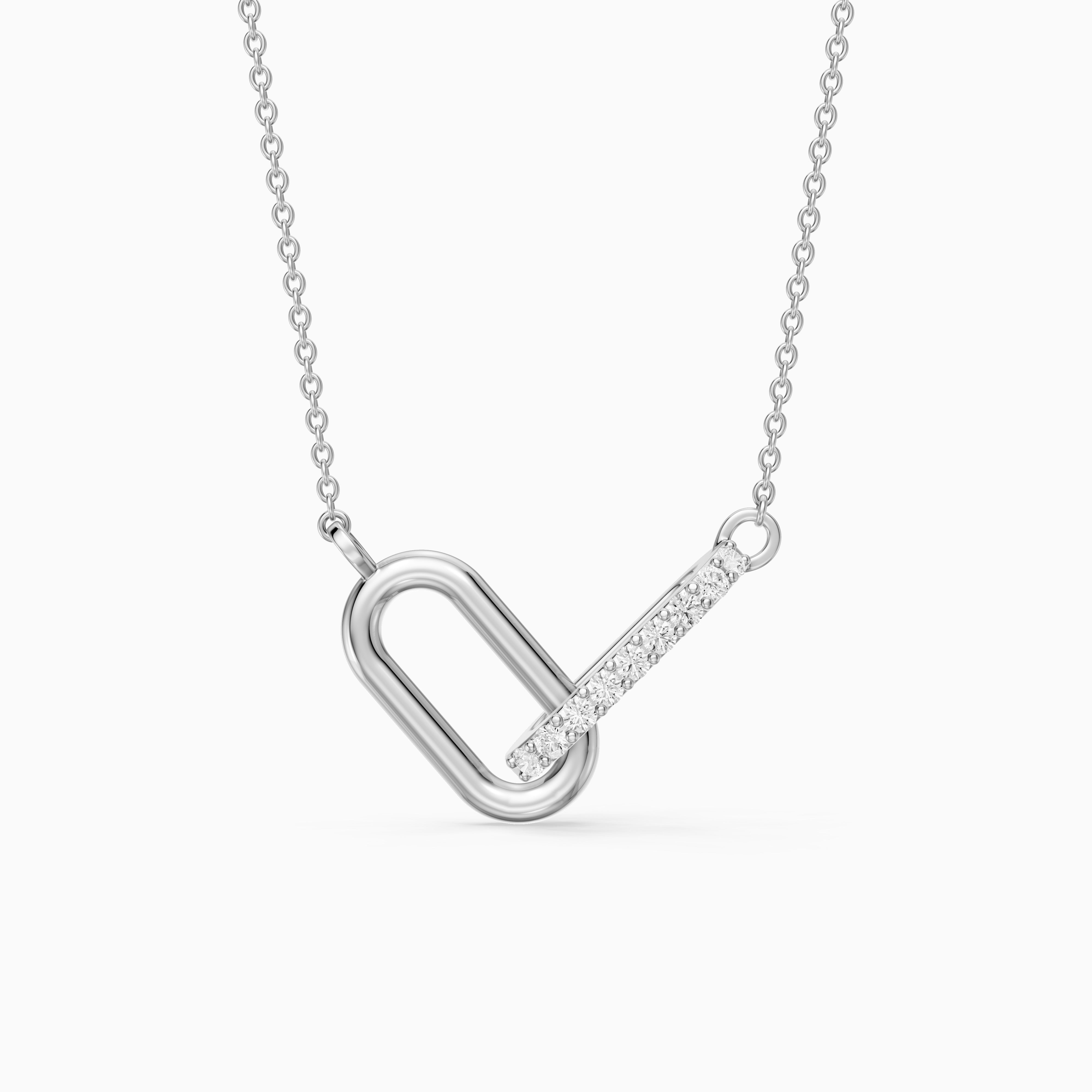 Octavia Interlocking Lab Grown Diamond Pendant