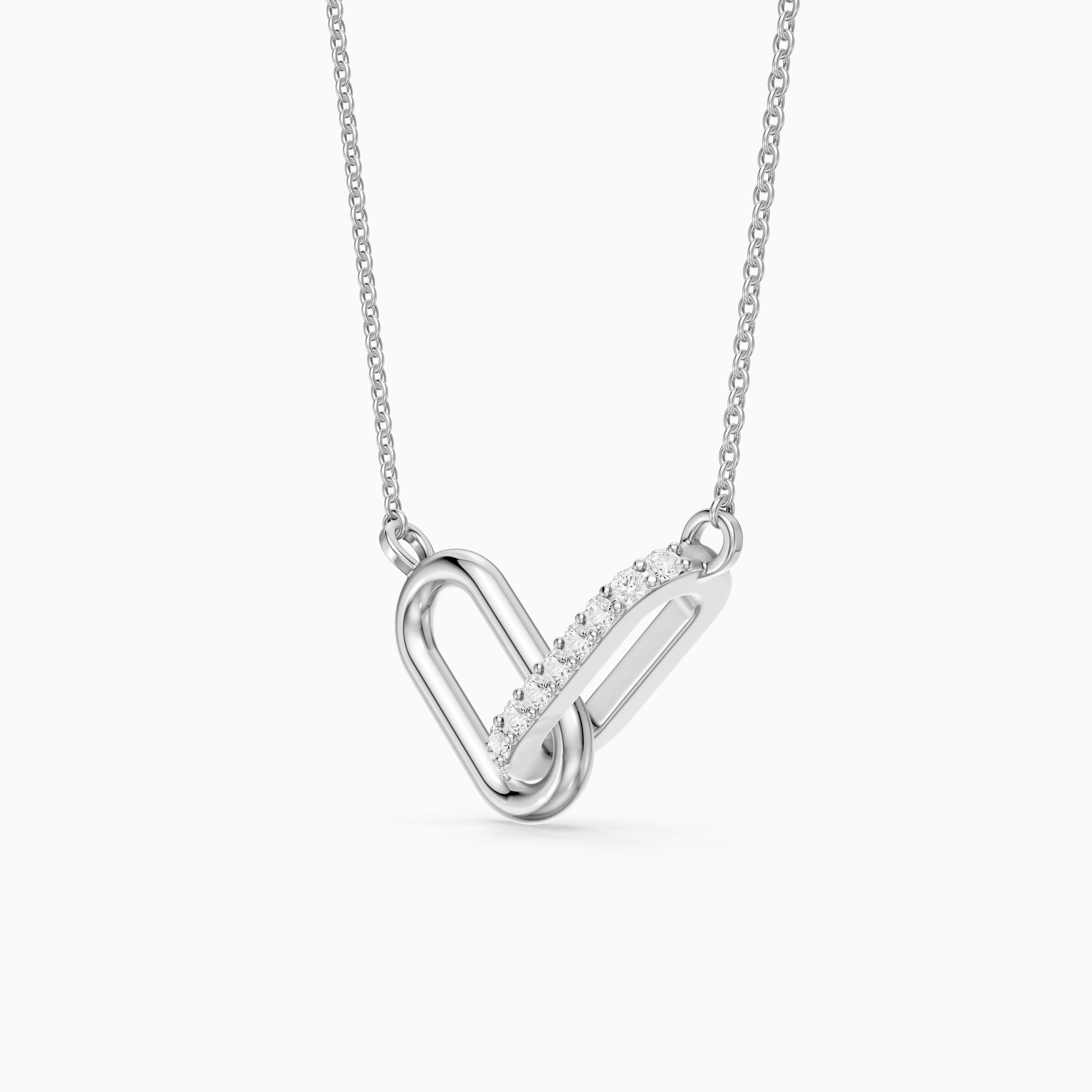 Octavia Interlocking Lab Grown Diamond Pendant