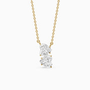Brooke Double Heart Lab Grown Diamond Pendant