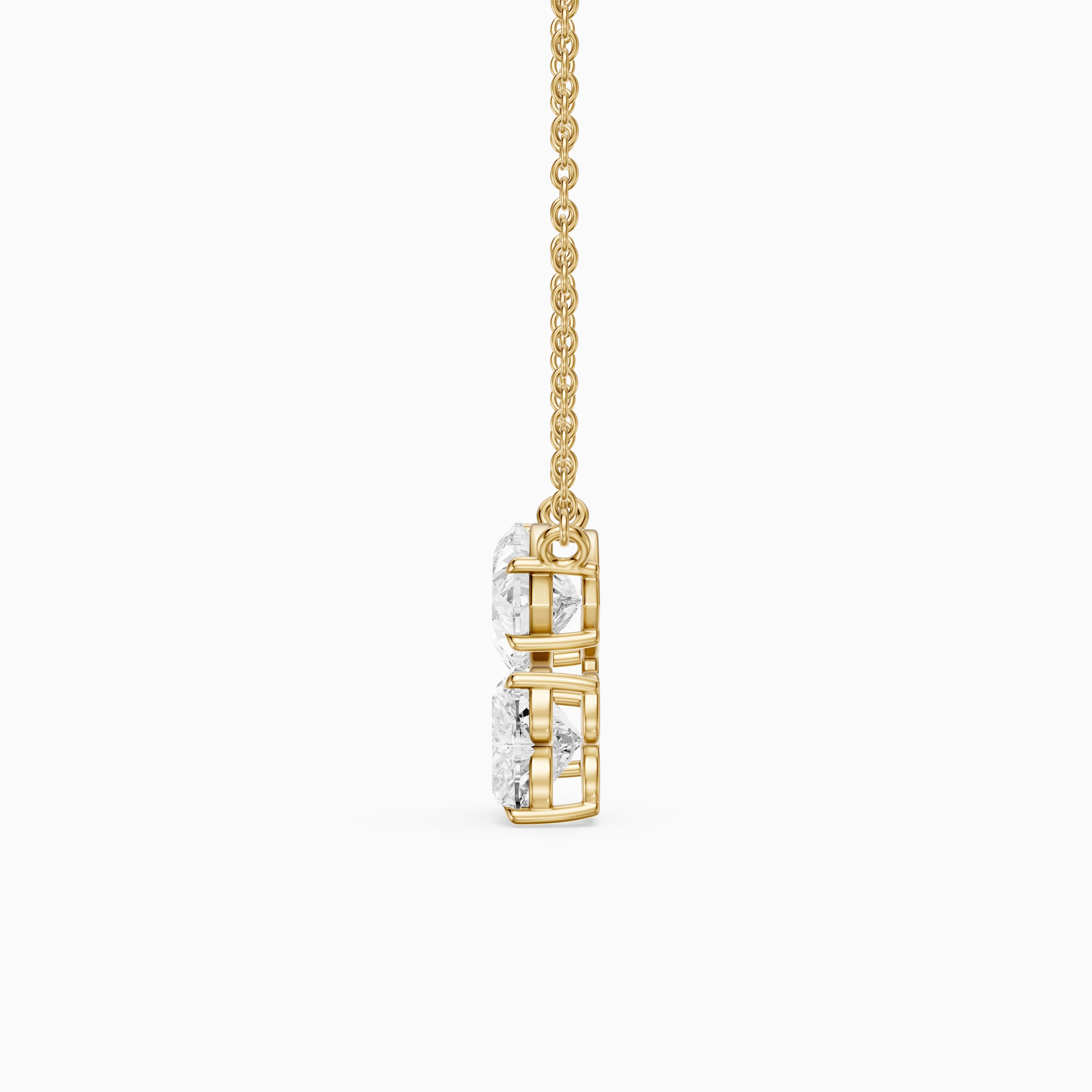 Brooke Double Heart Lab Grown Diamond Pendant