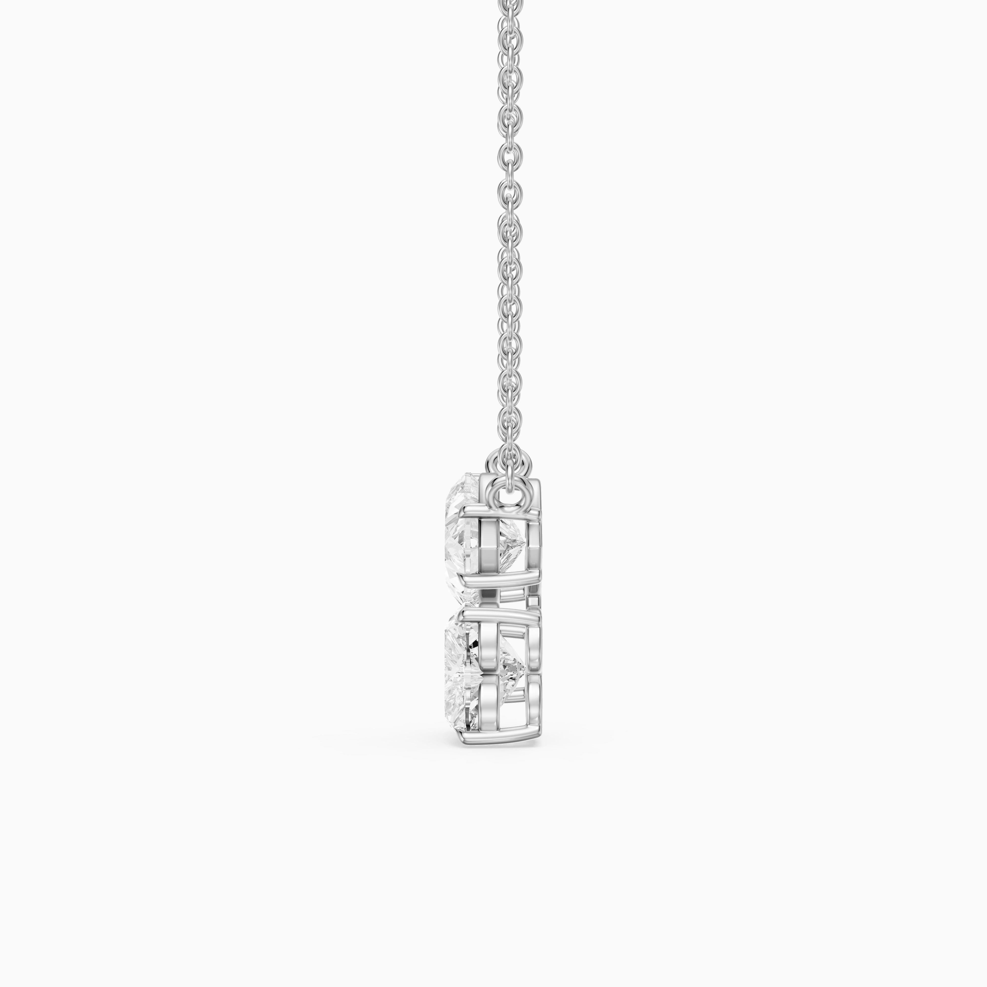 Brooke Double Heart Lab Grown Diamond Pendant