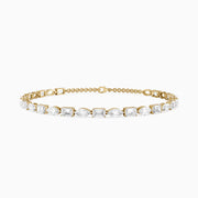 Winnie Alternating Marquise and Emerald Cut Lab Grown Diamond Tennis Bracelet