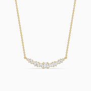 Madisson Graduated Round Lab Grown Diamond Chevron Necklace
