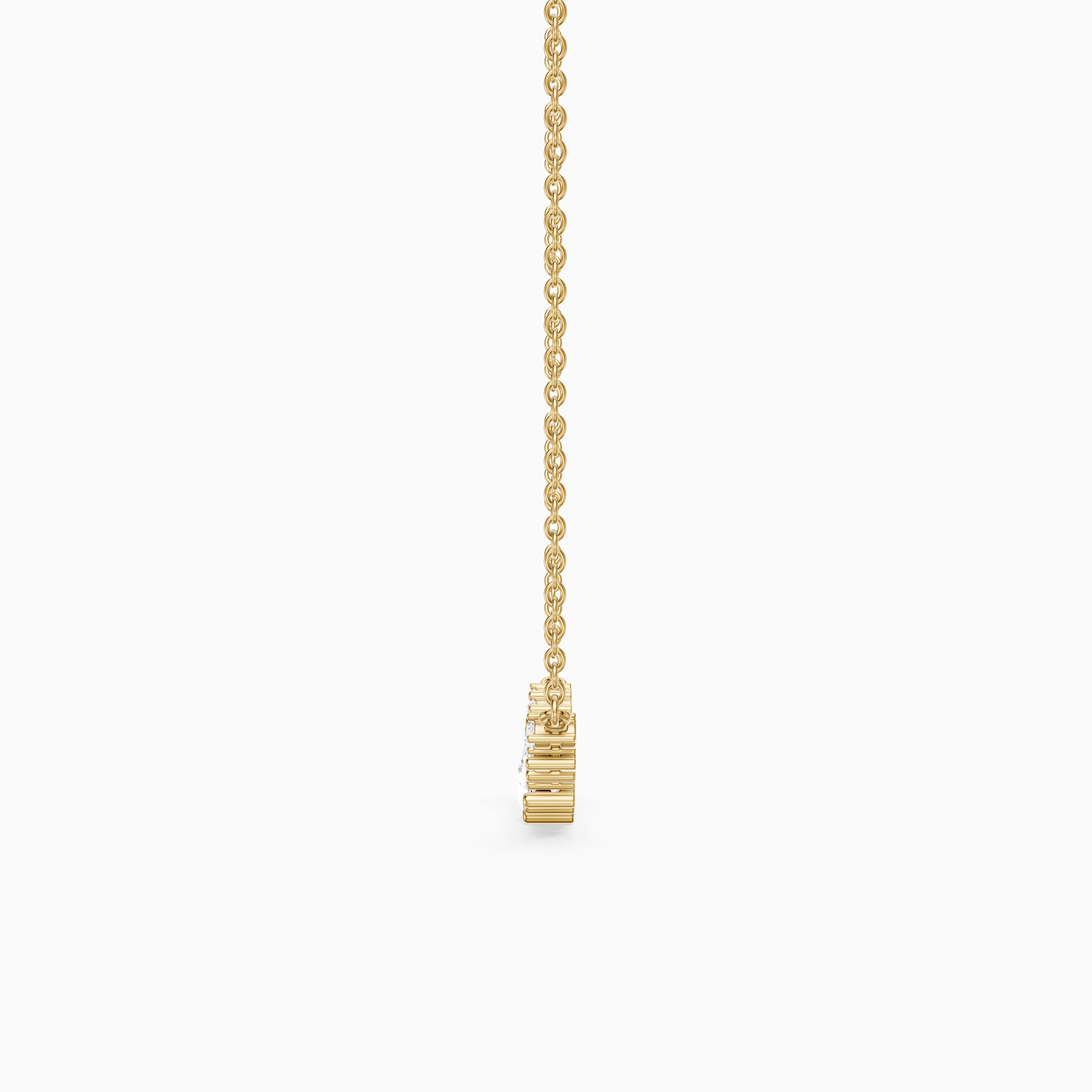 Madisson Graduated Round Lab Grown Diamond Chevron Necklace