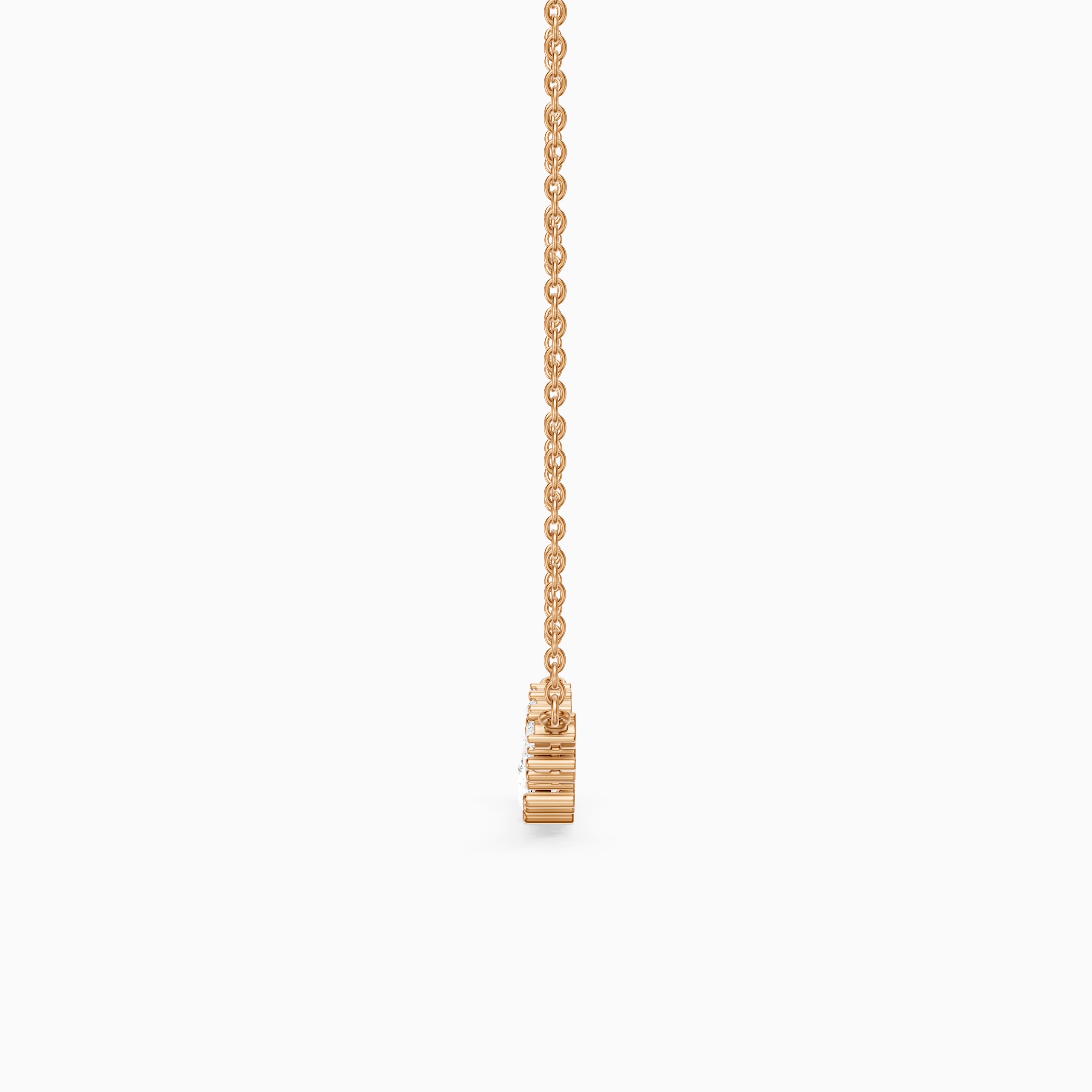 Madisson Graduated Round Lab Grown Diamond Chevron Necklace