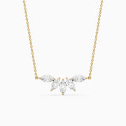 Sabrina Marquise Cut Lab Grown Diamond Five Stone Necklace