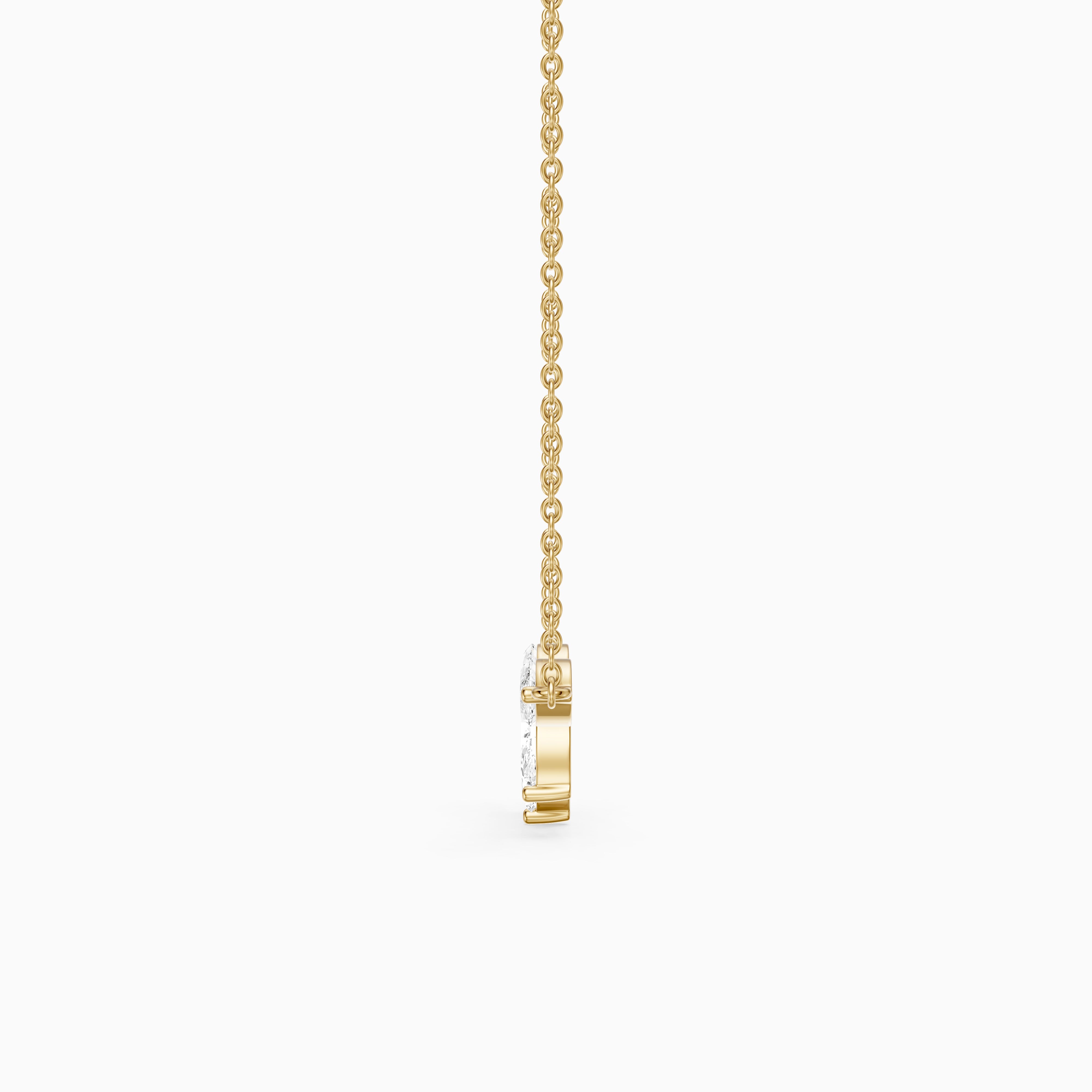 Sabrina Marquise Cut Lab Grown Diamond Five Stone Necklace