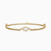 Riona Marquise Lab Grown Diamond Station Chain Bracelet