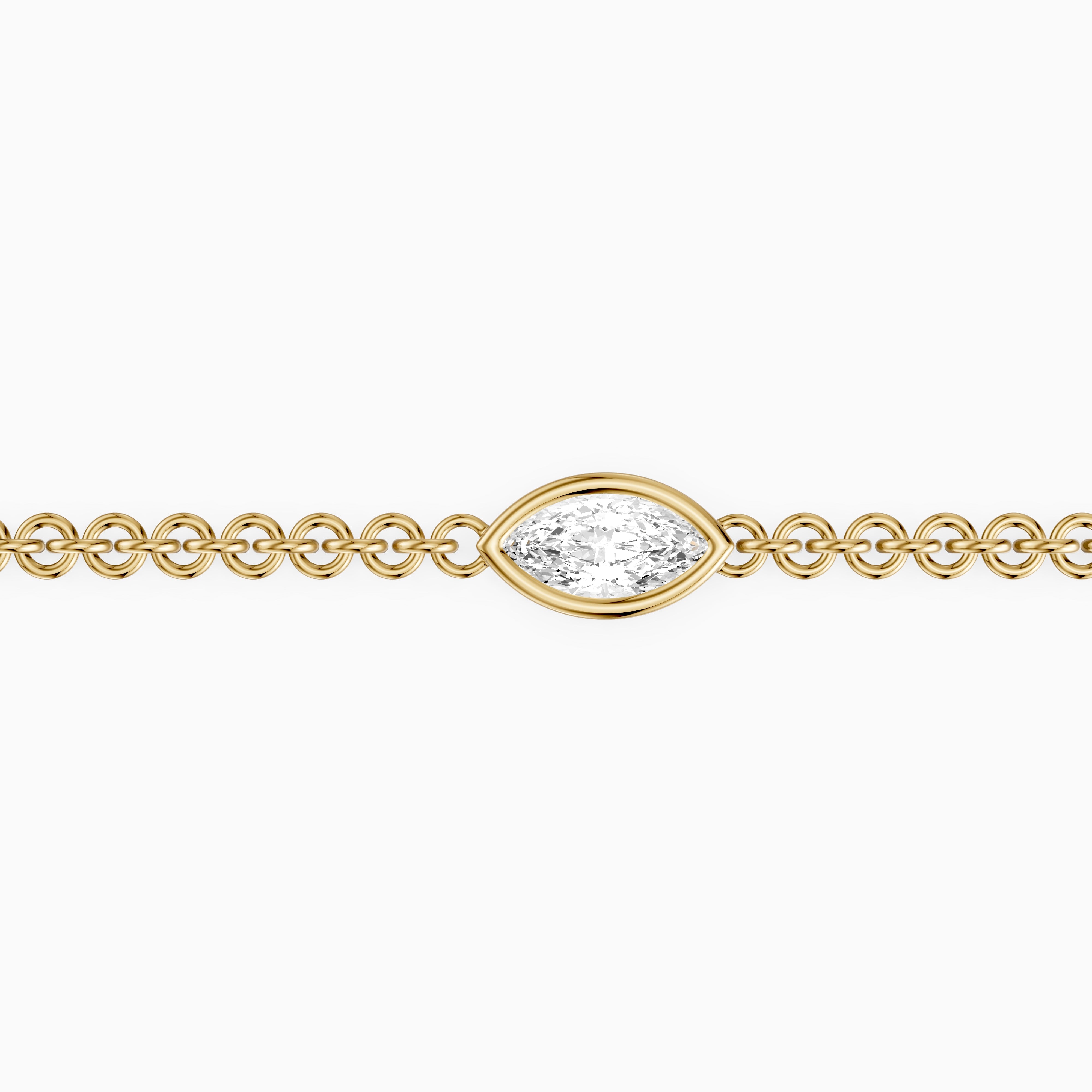 Riona Marquise Lab Grown Diamond Station Chain Bracelet