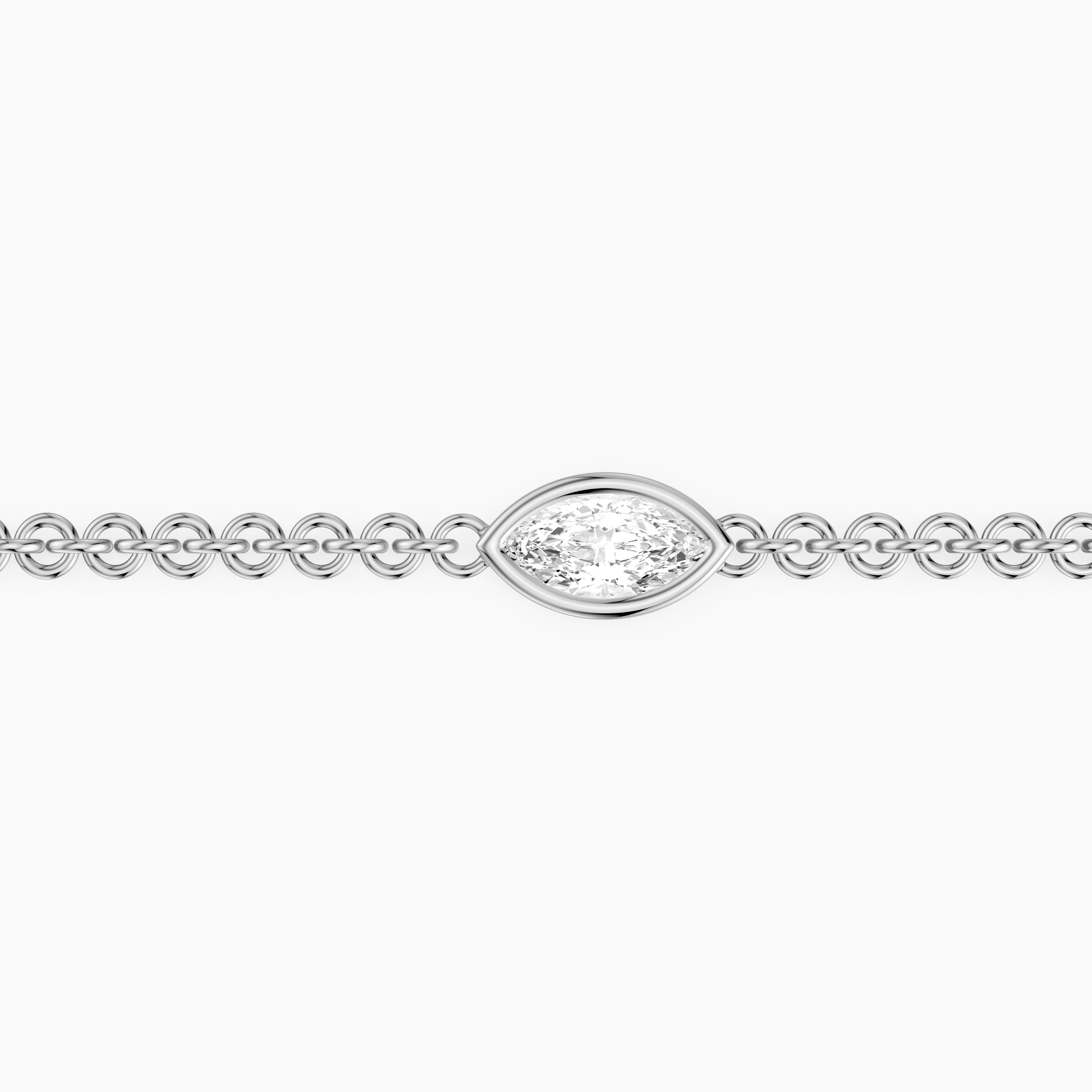 Riona Marquise Lab Grown Diamond Station Chain Bracelet