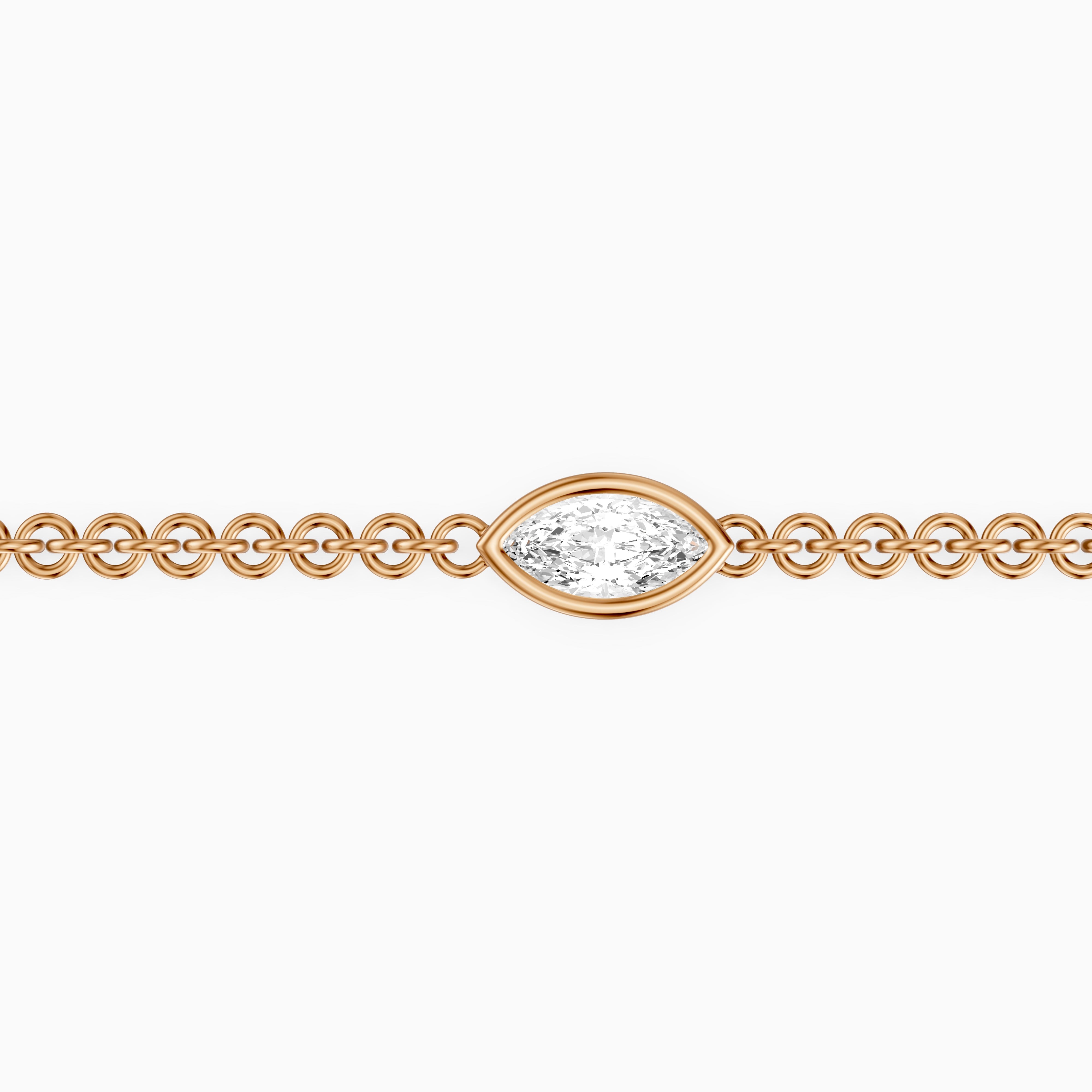 Riona Marquise Lab Grown Diamond Station Chain Bracelet