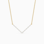 Kali Marquise Lab Grown Diamond Chevron Necklace