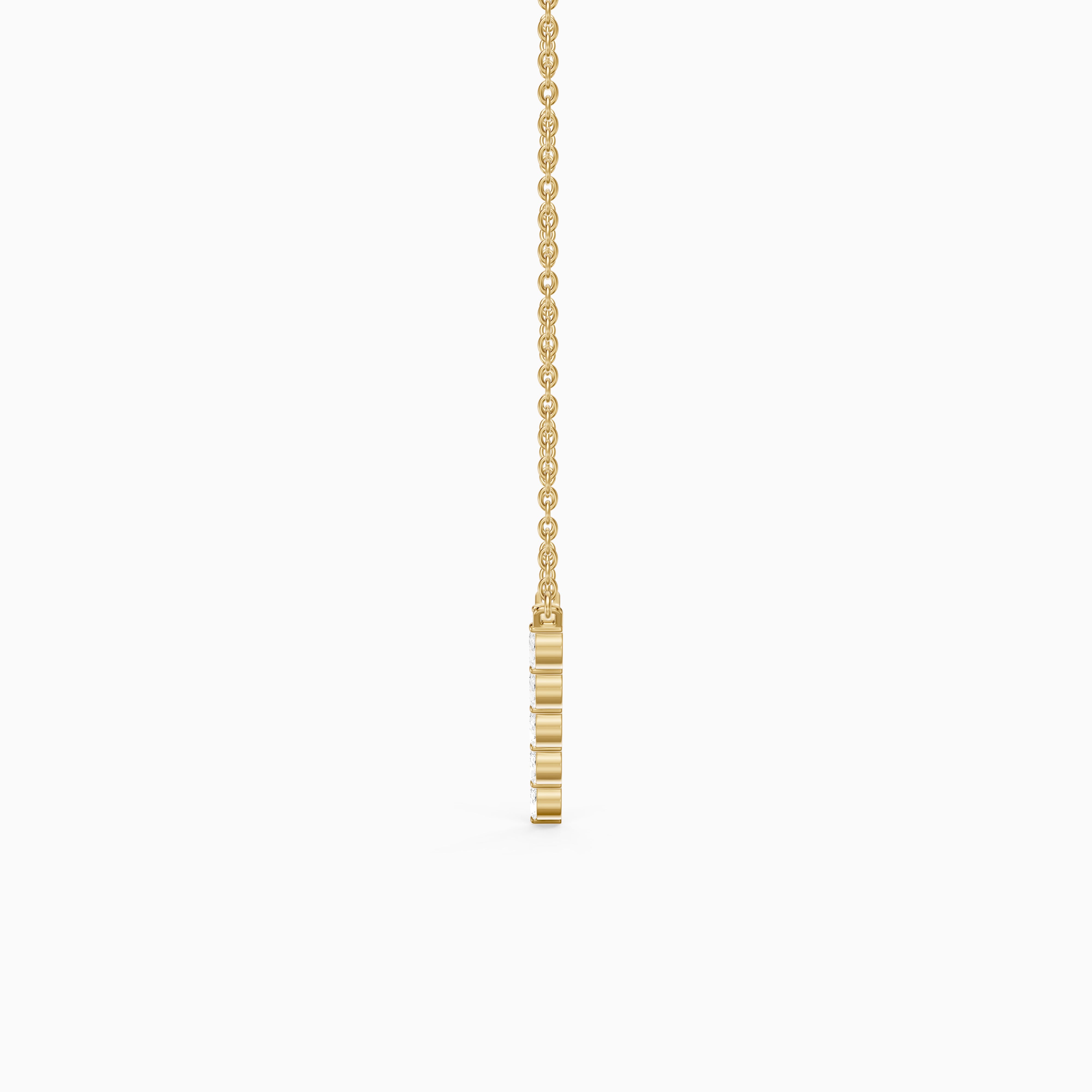 Kali Marquise Lab Grown Diamond Chevron Necklace