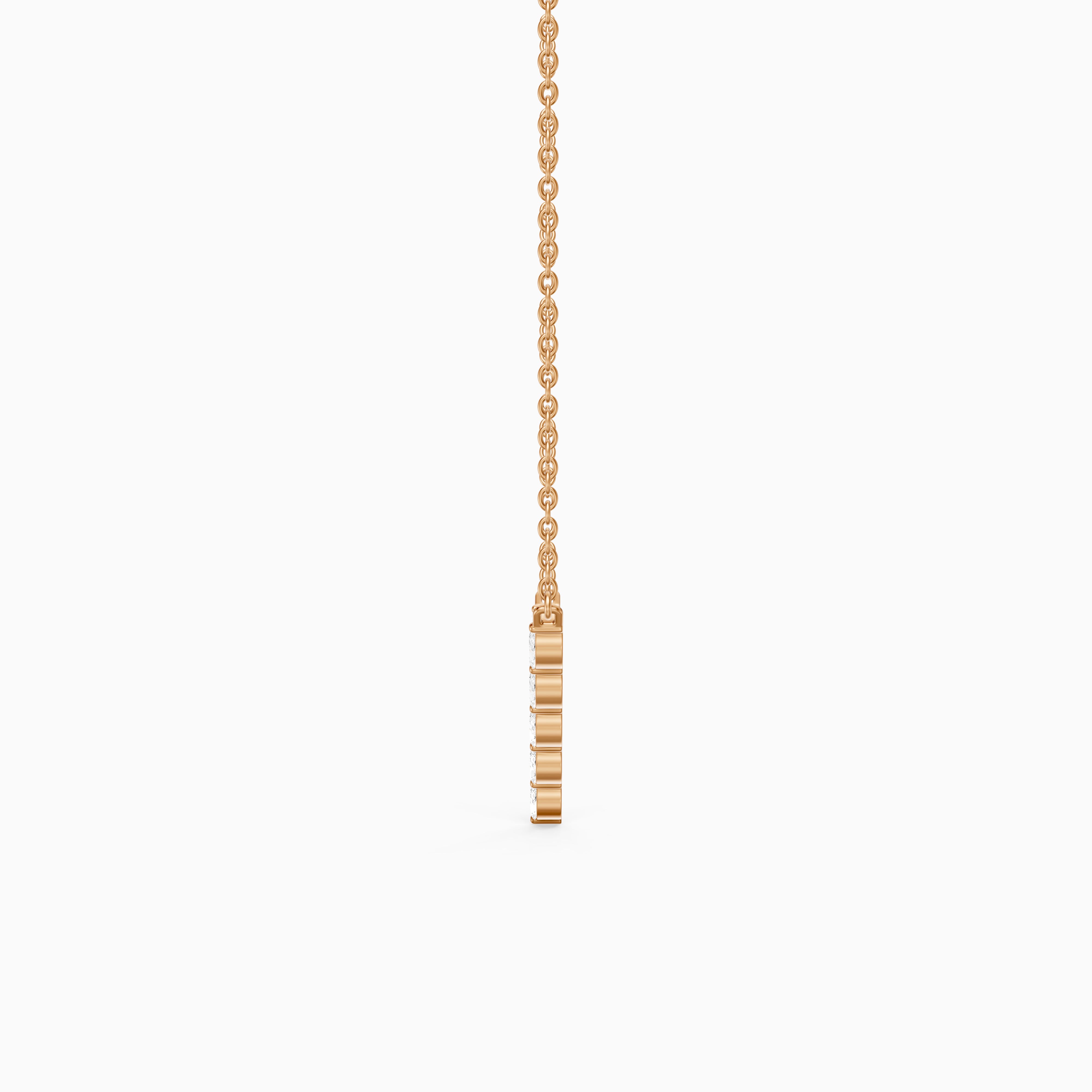 Kali Marquise Lab Grown Diamond Chevron Necklace