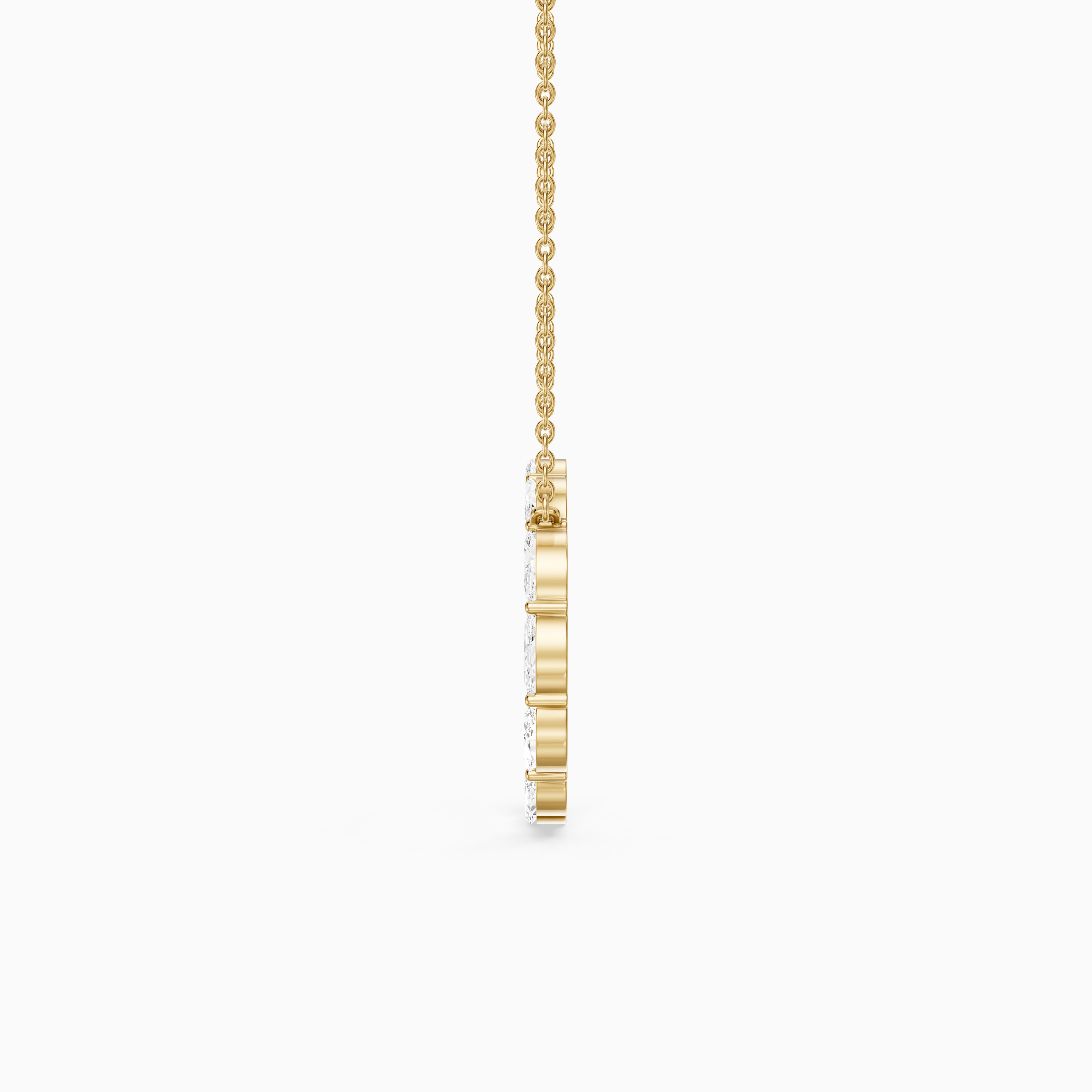 Serena Marquise Lab Grown Diamond Circle Pendant