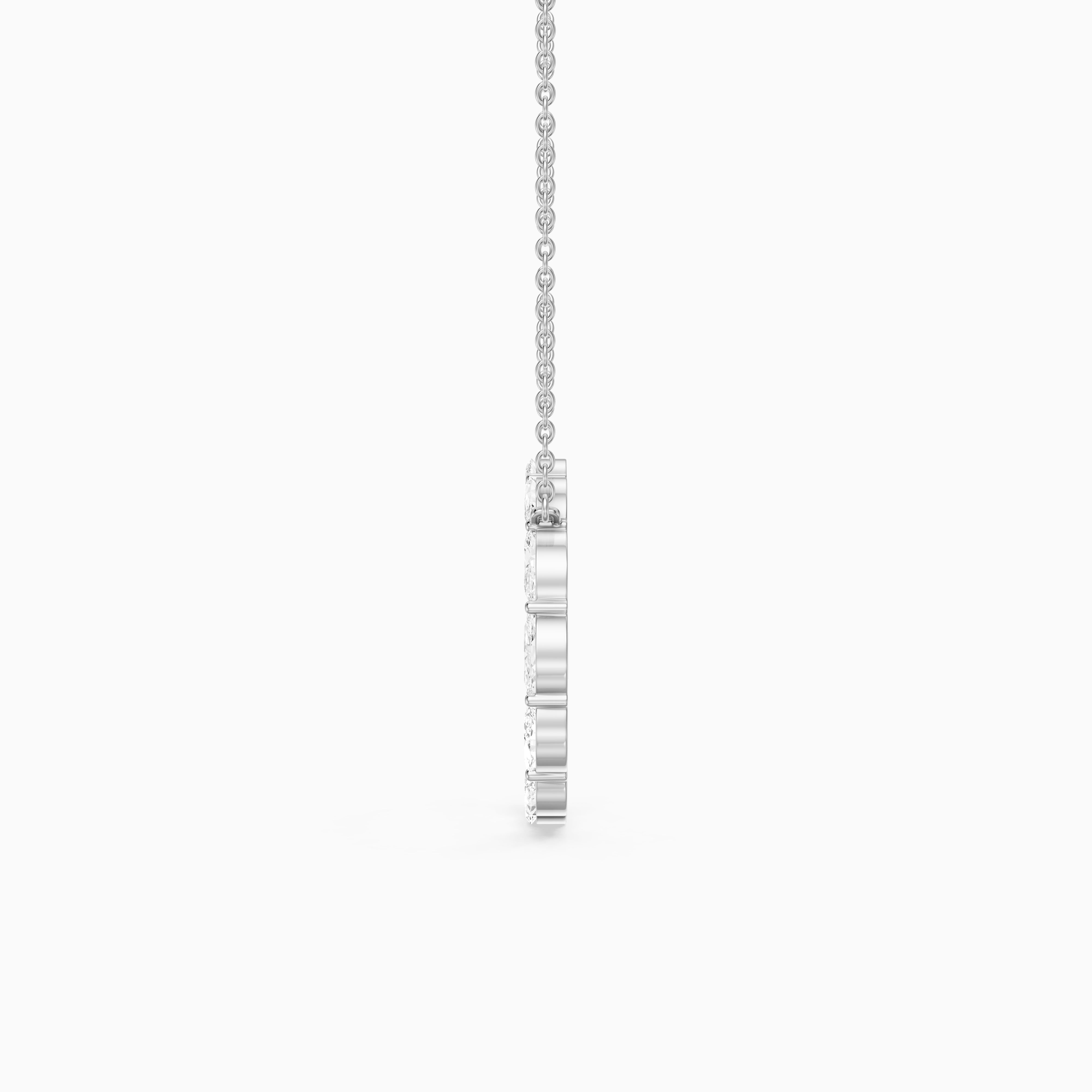 Serena Marquise Lab Grown Diamond Circle Pendant