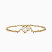 Sally Marquise and Pear Lab Grown Diamond Toi et Moi Bracelet