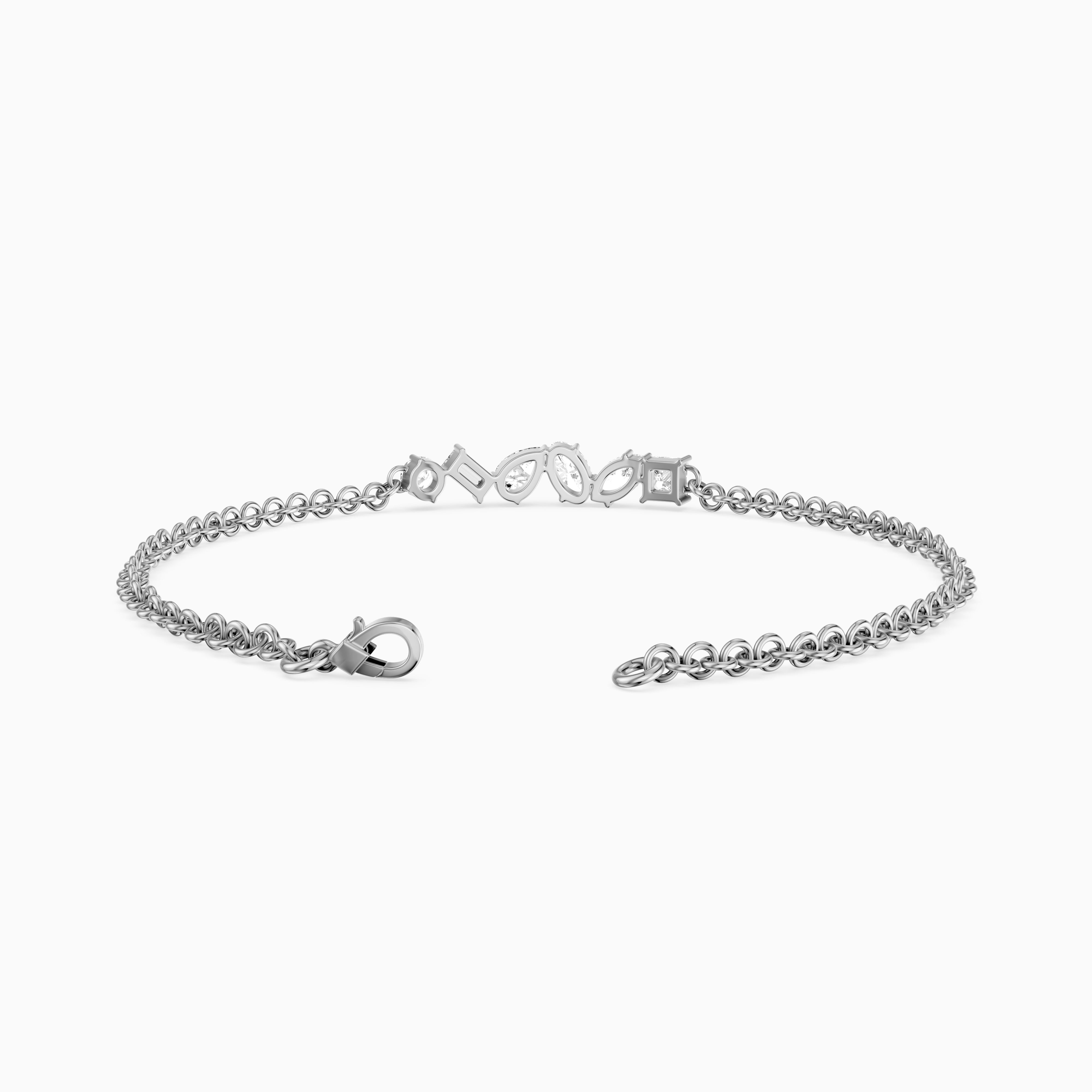 Aurelia Multi Shape Lab Grown Diamond Chain Bracelet