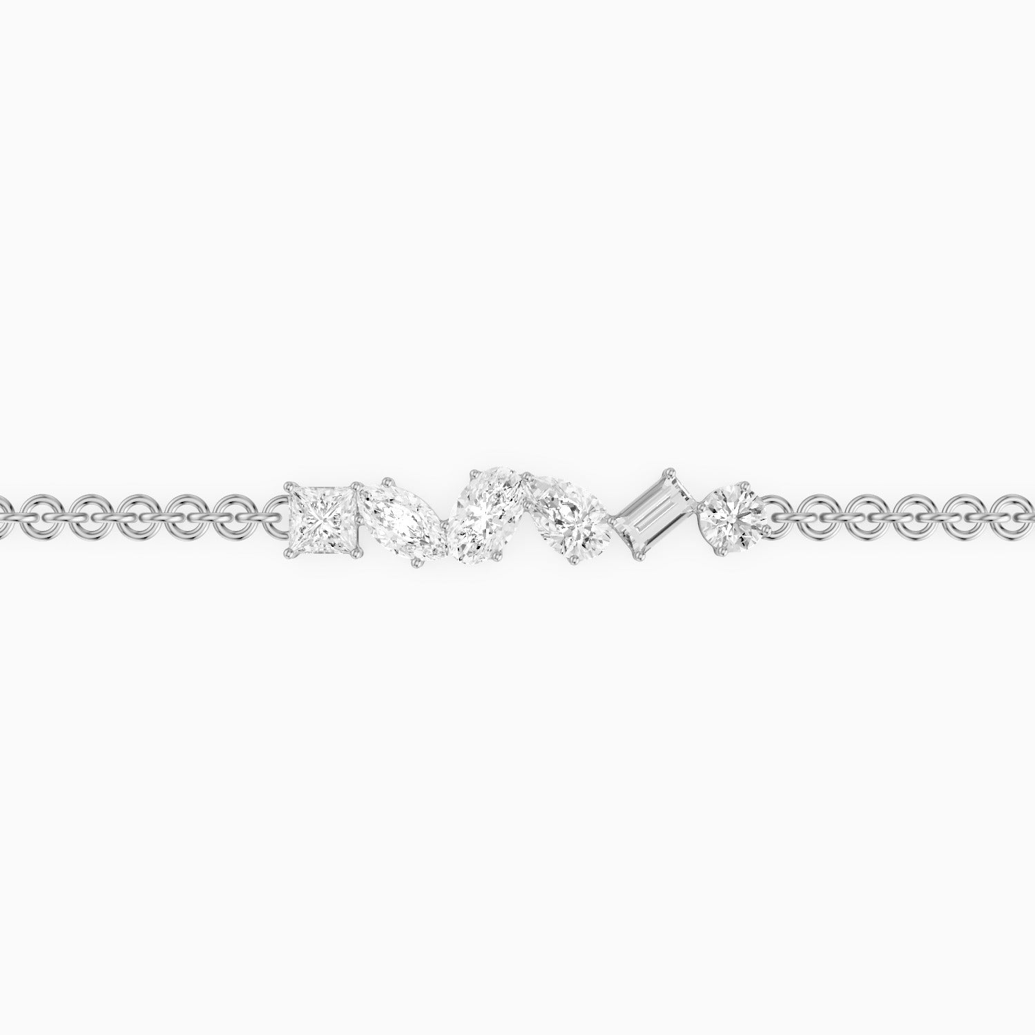 Aurelia Multi Shape Lab Grown Diamond Chain Bracelet