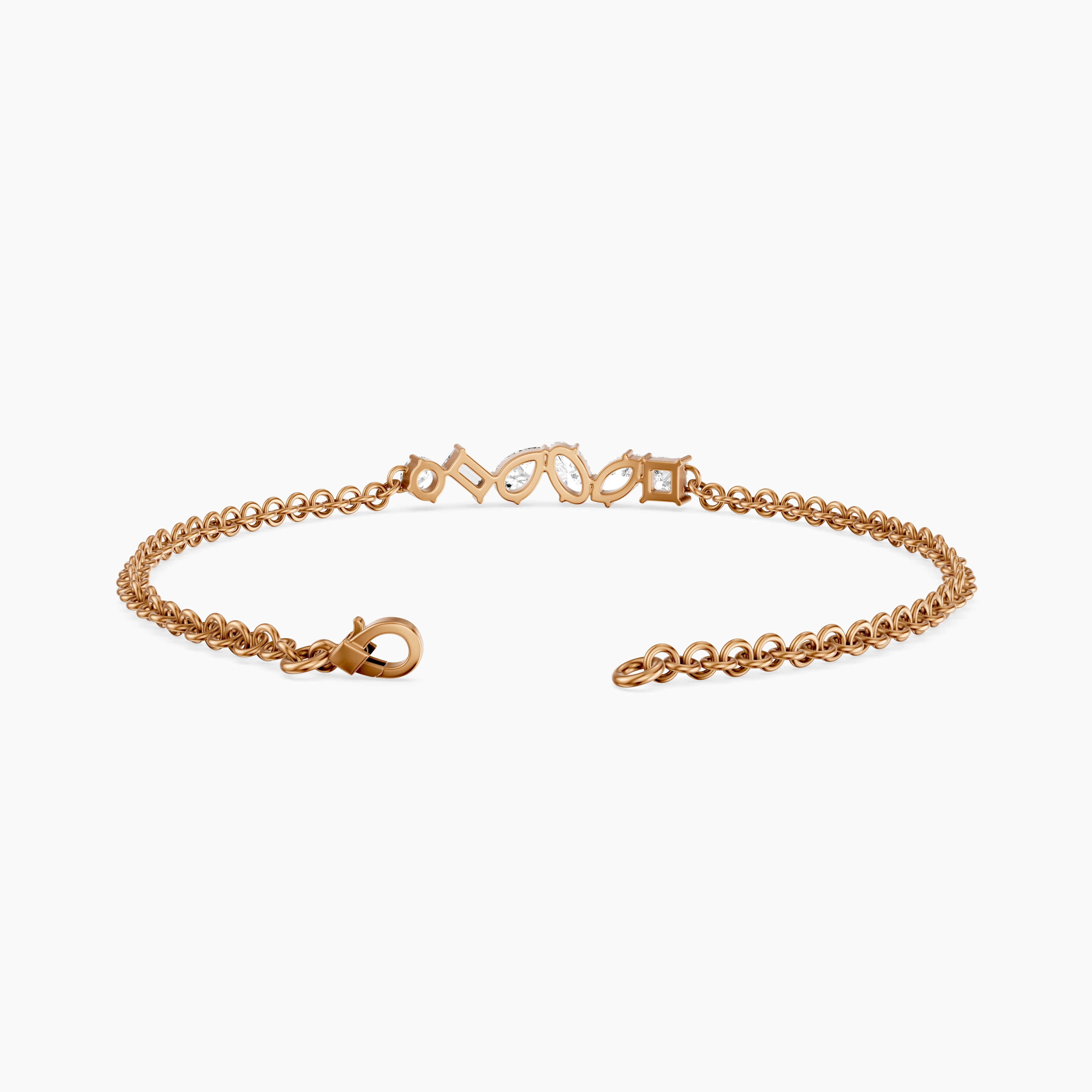 Aurelia Multi Shape Lab Grown Diamond Chain Bracelet