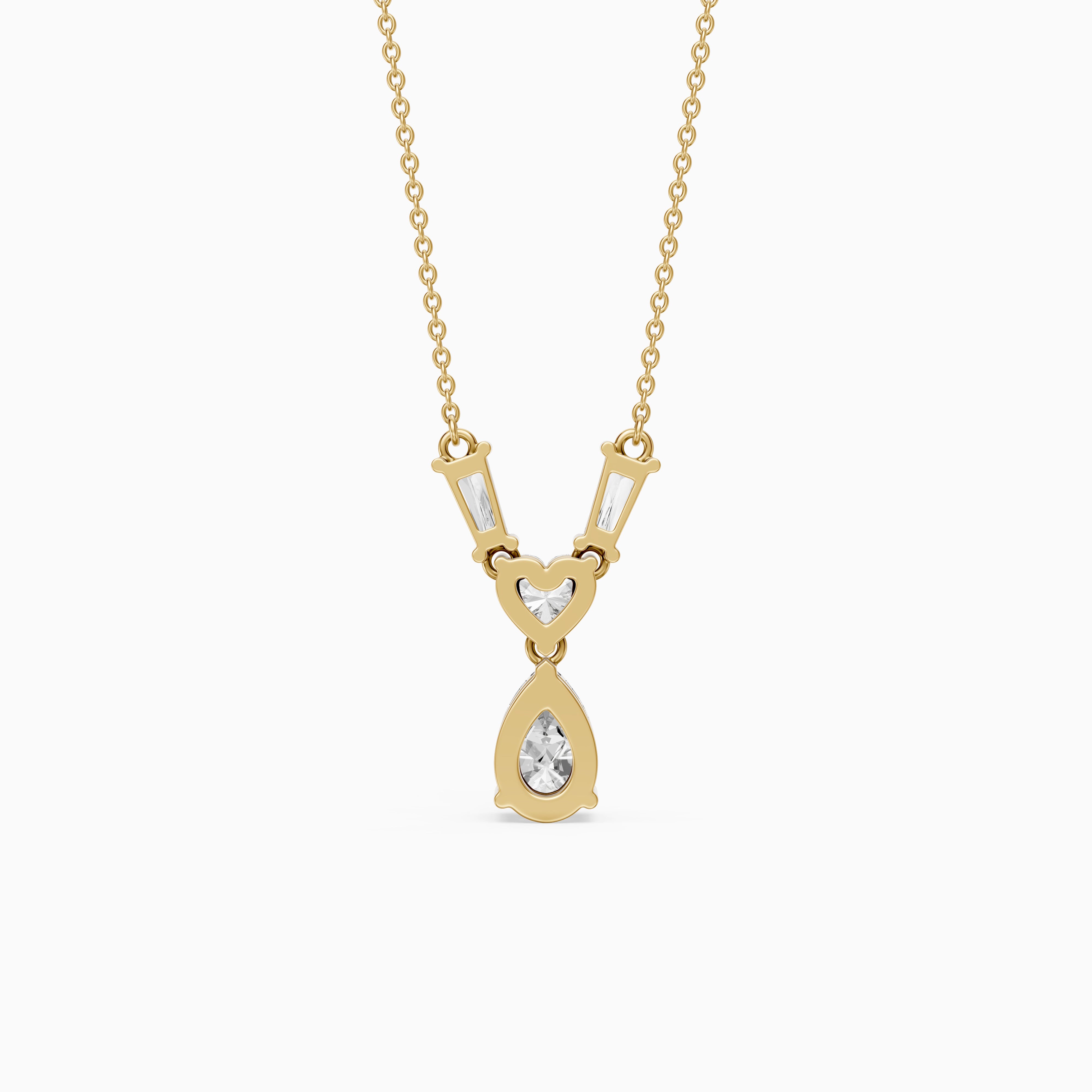 Zuri Multi Shape Lab Grown Diamond Pendant