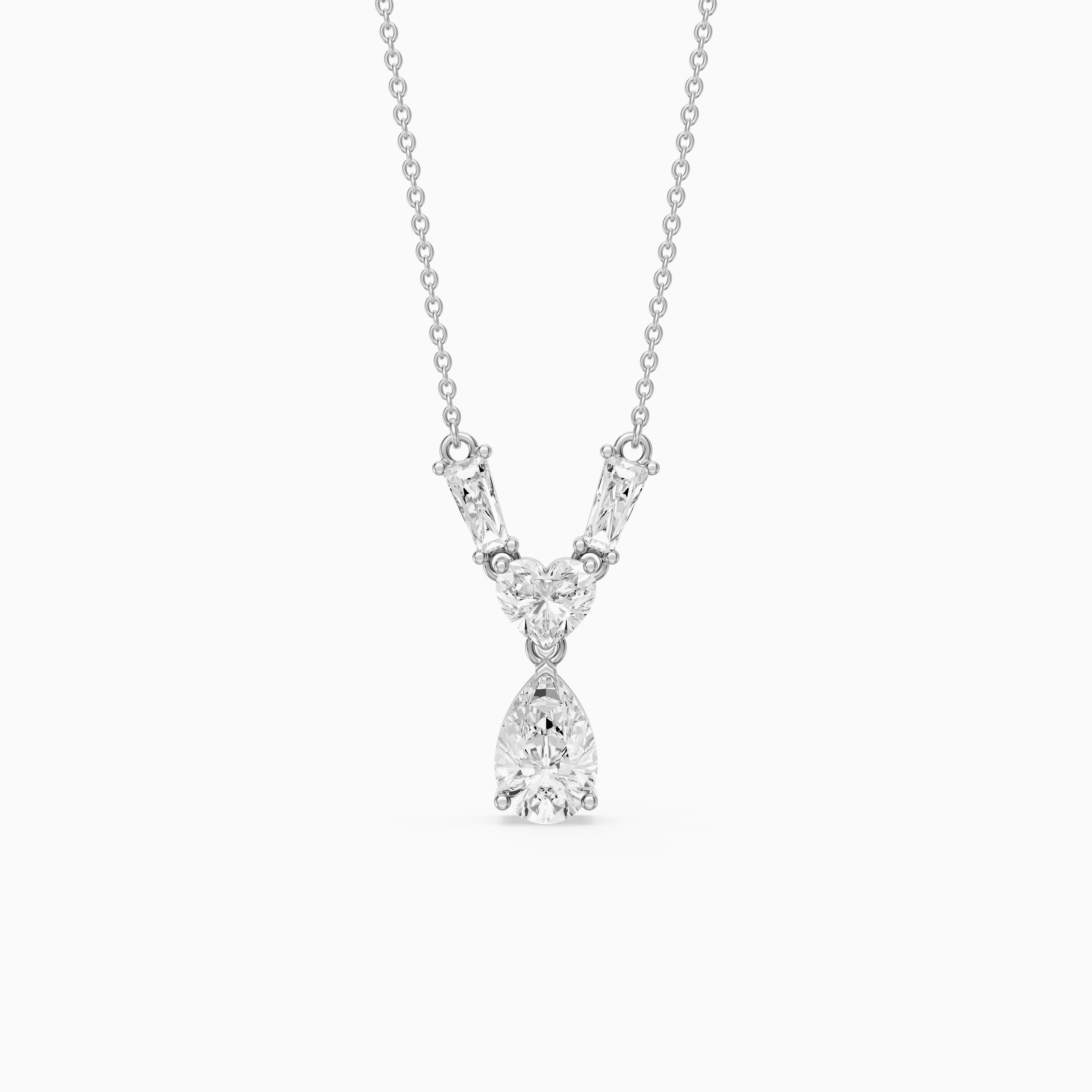Zuri Multi Shape Lab Grown Diamond Pendant