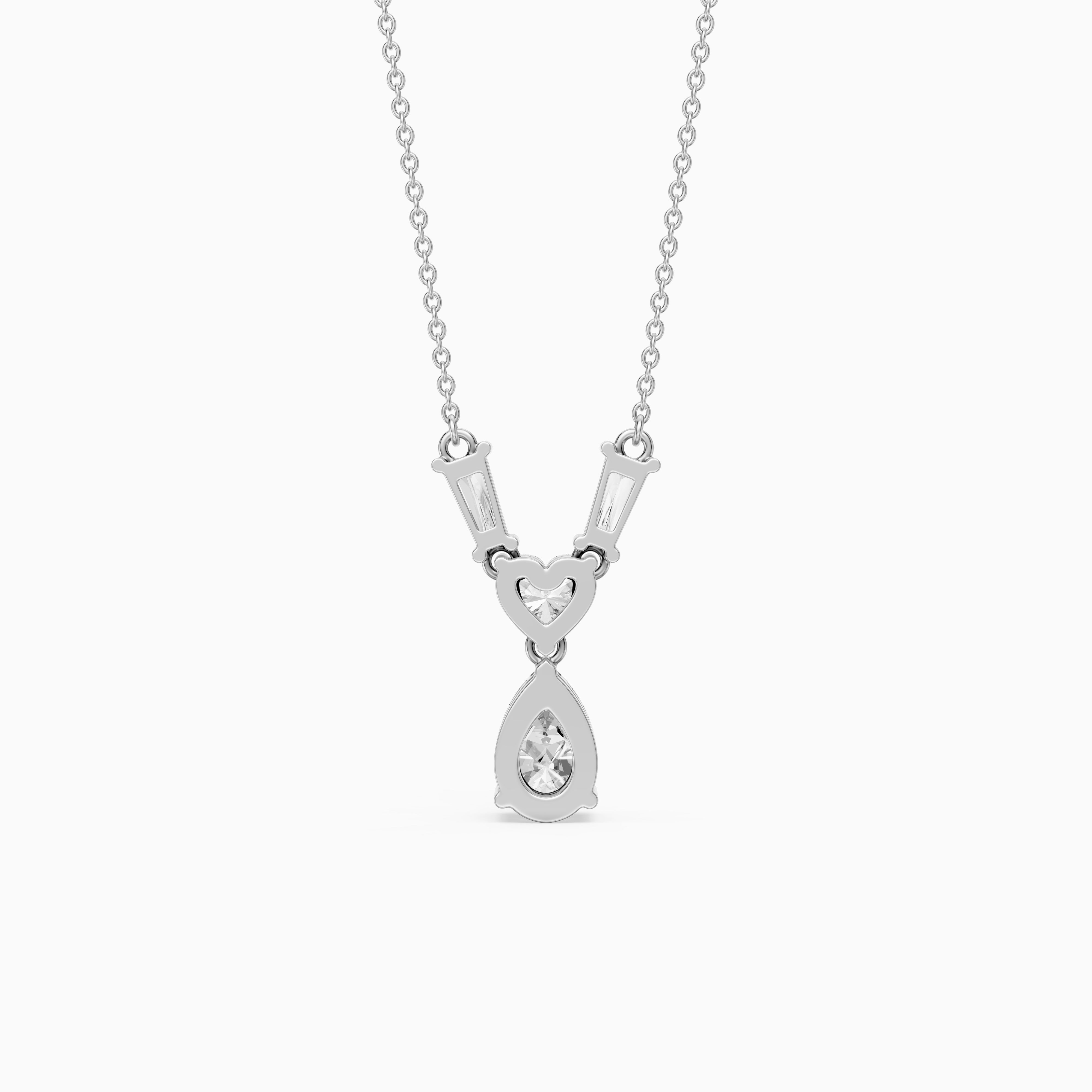 Zuri Multi Shape Lab Grown Diamond Pendant