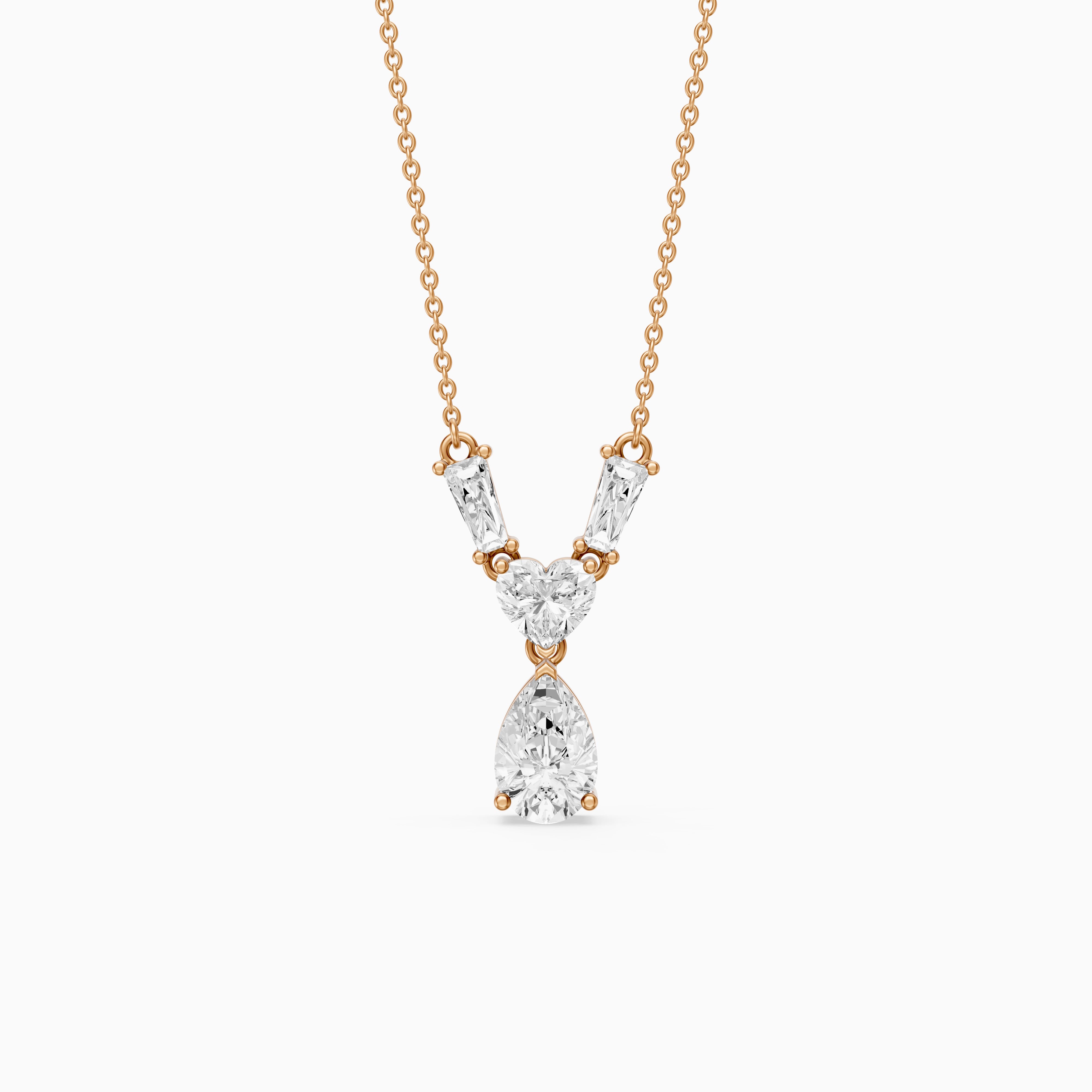 Zuri Multi Shape Lab Grown Diamond Pendant