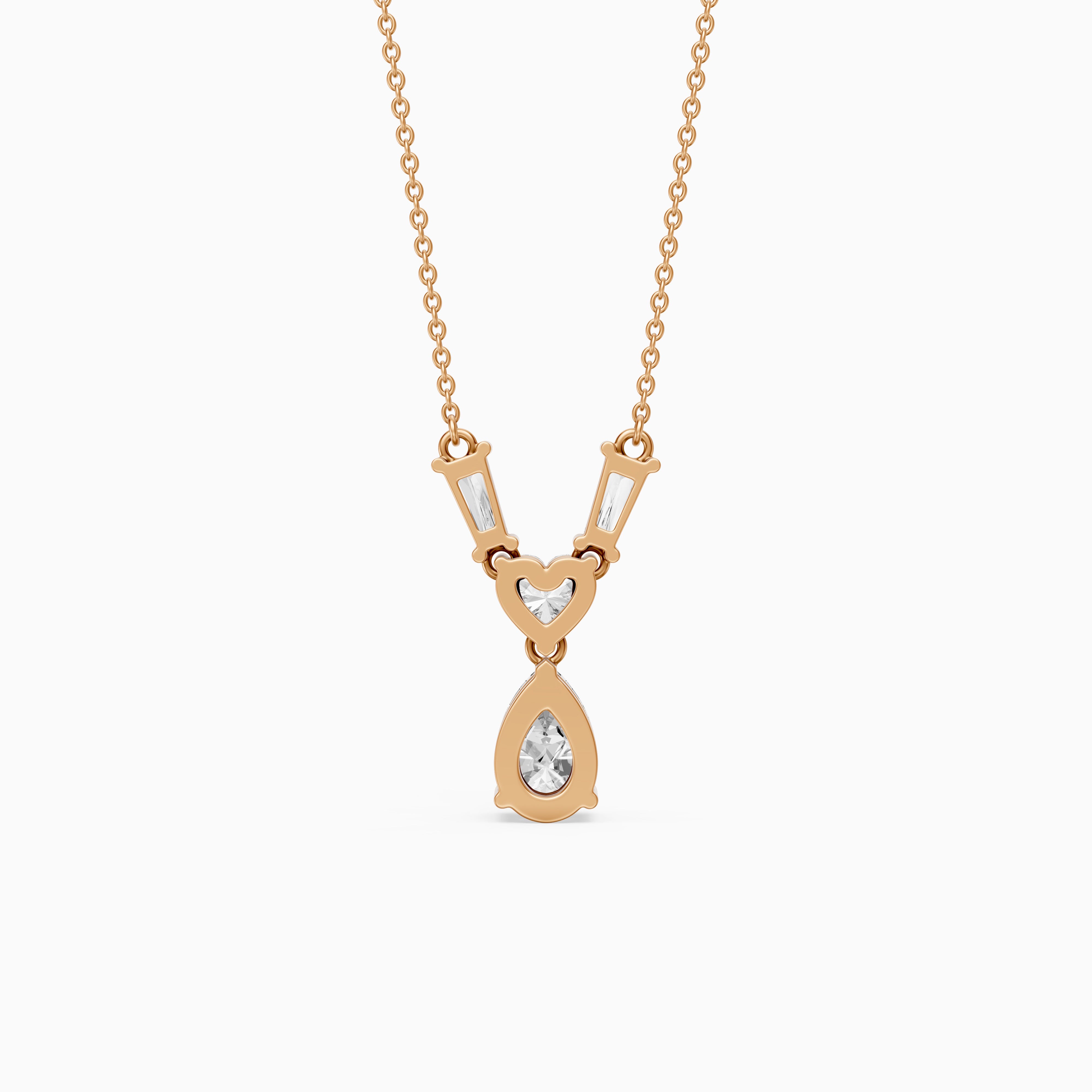 Zuri Multi Shape Lab Grown Diamond Pendant