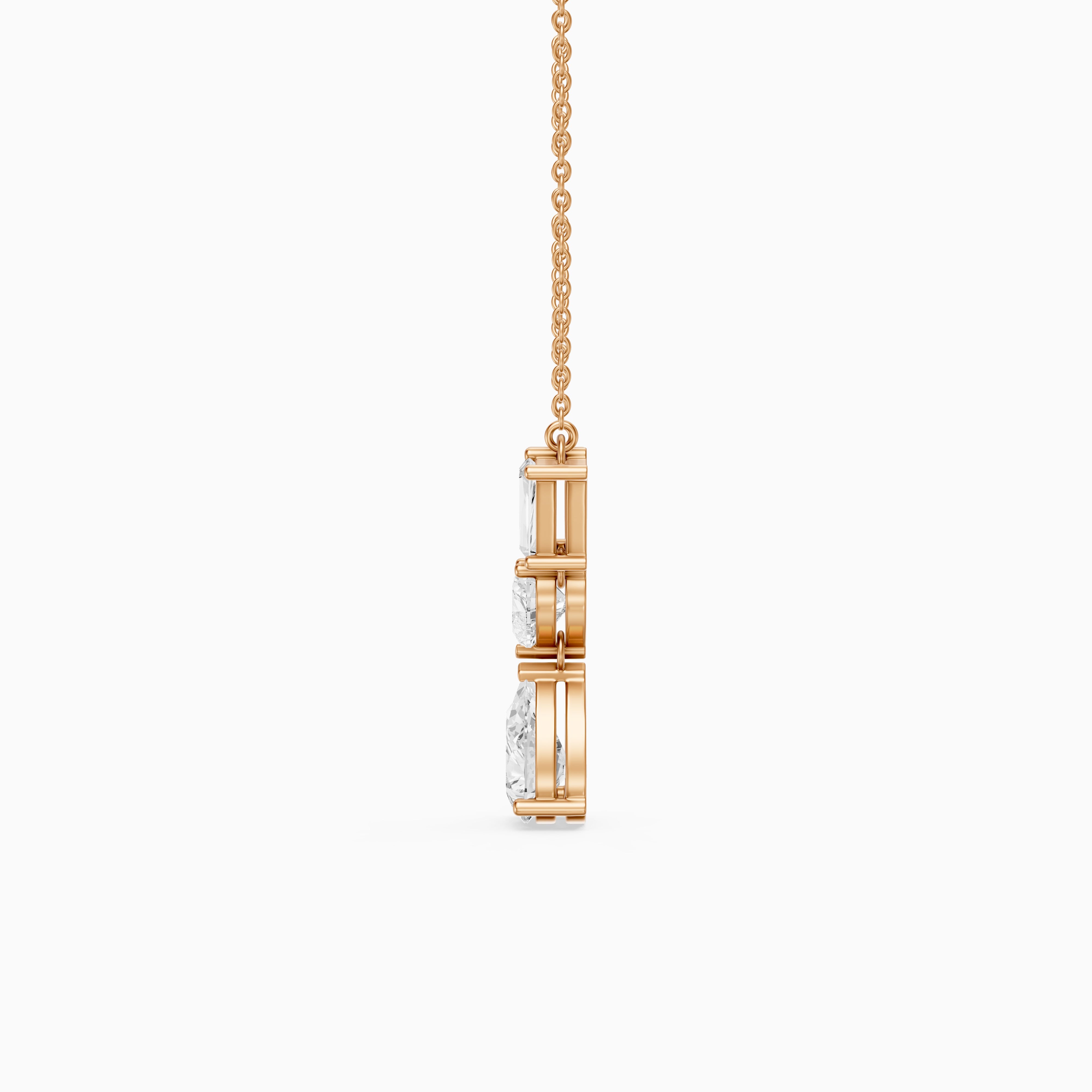 Zuri Multi Shape Lab Grown Diamond Pendant
