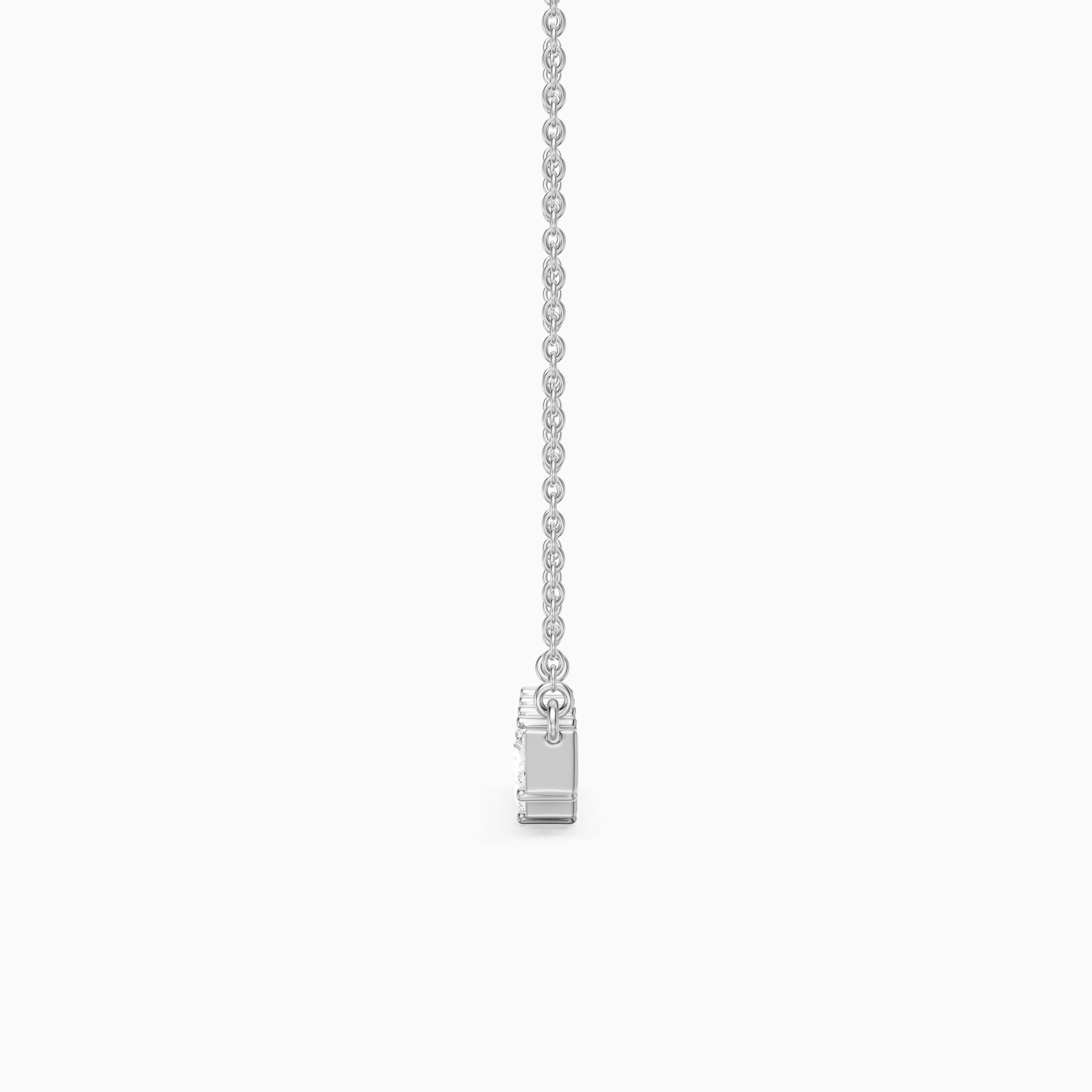 Viviana Round Lab Grown Diamond Cluster Bar Necklace
