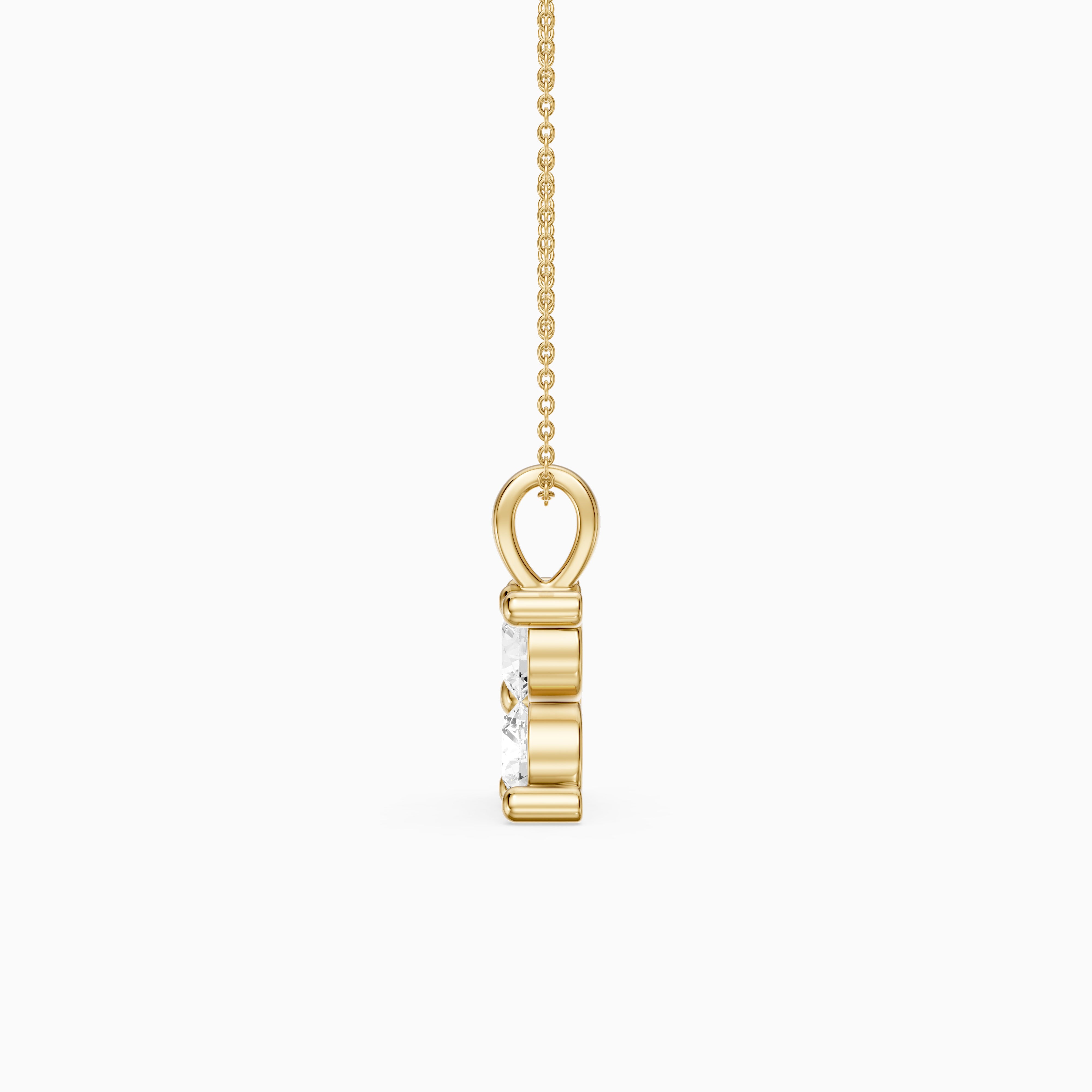Alayna Floral Cluster Round Lab Grown Diamond Pendant