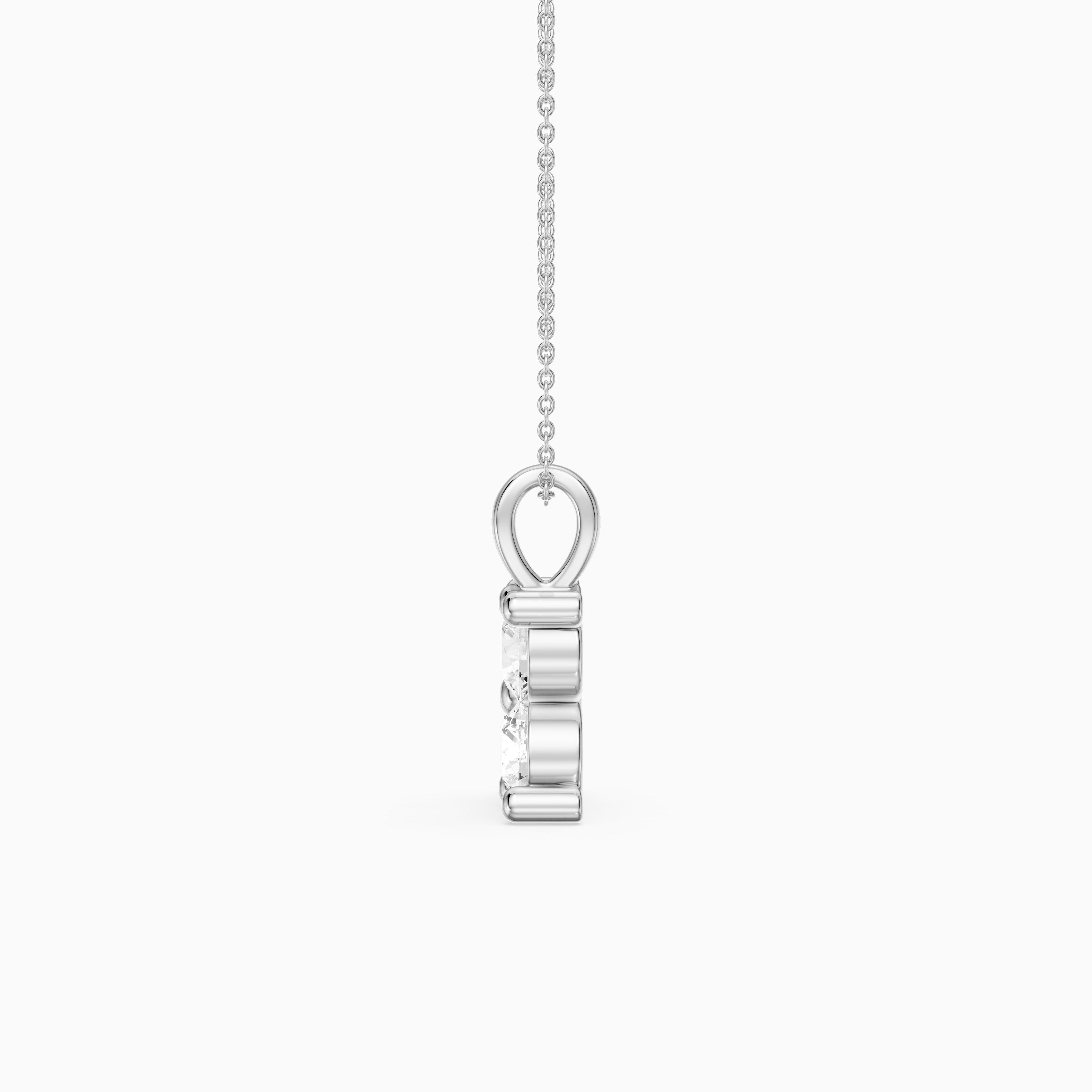 Alayna Floral Cluster Round Lab Grown Diamond Pendant