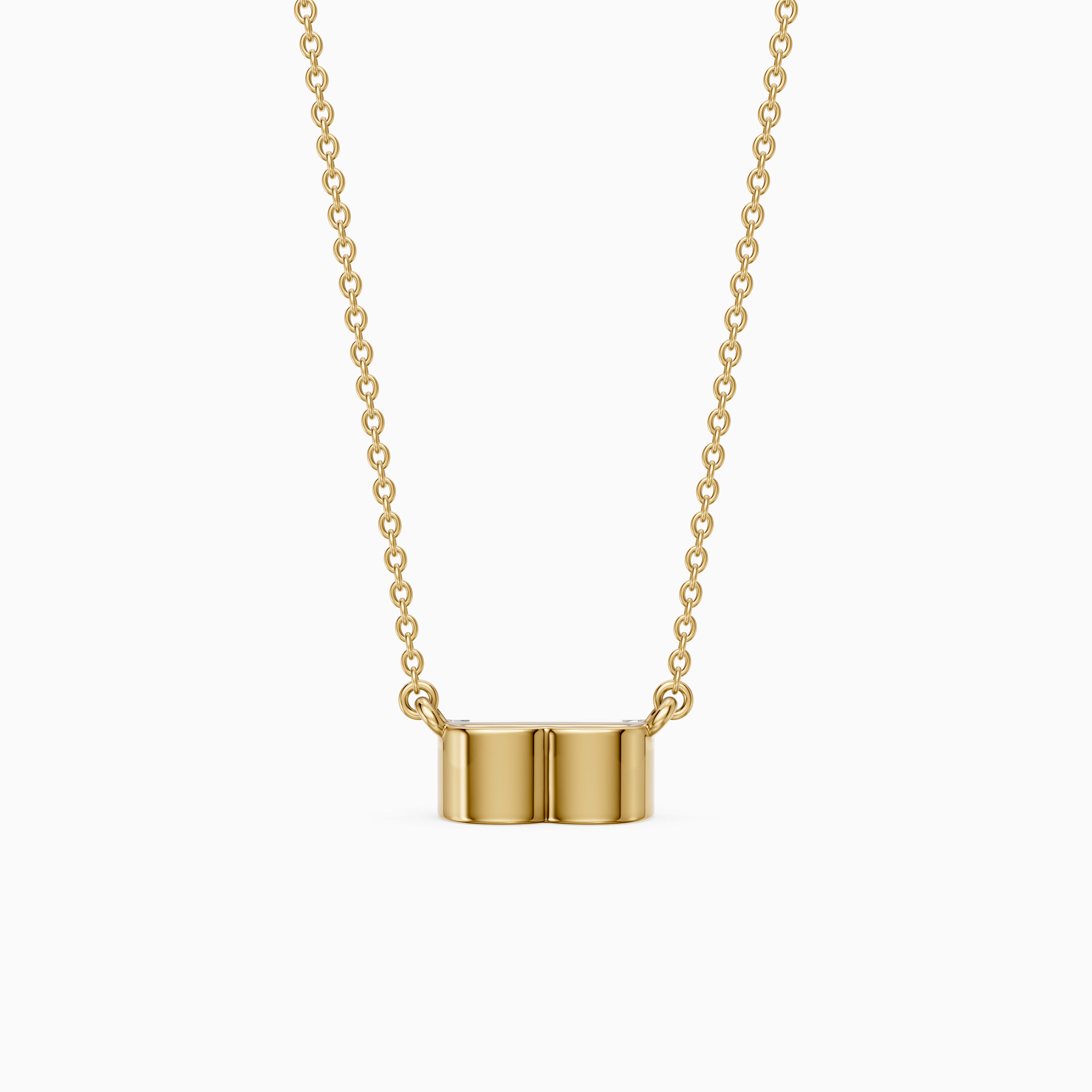 Lorelai Baguette Lab Grown Diamond East West Solitaire Pendant