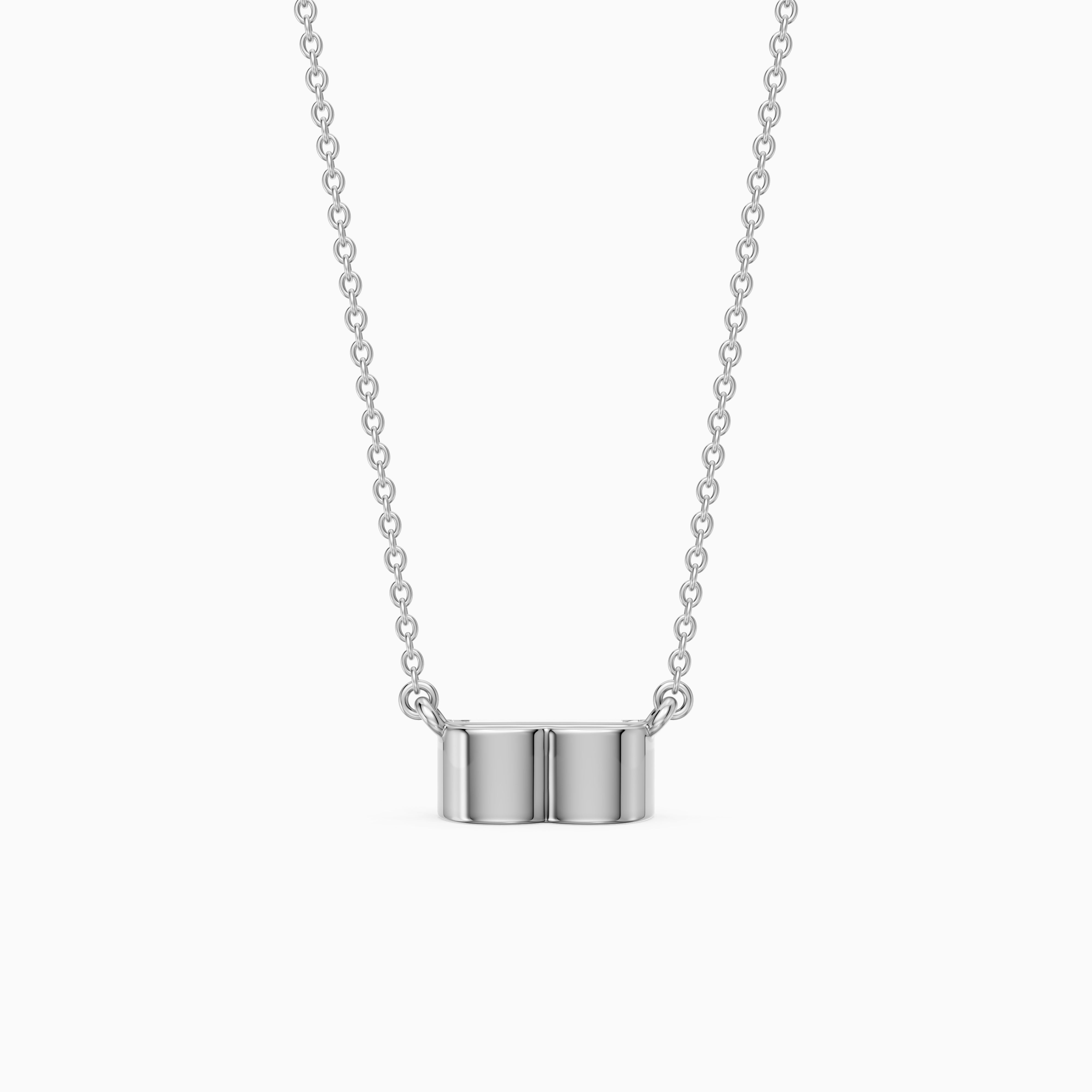 Lorelai Baguette Lab Grown Diamond East West Solitaire Pendant