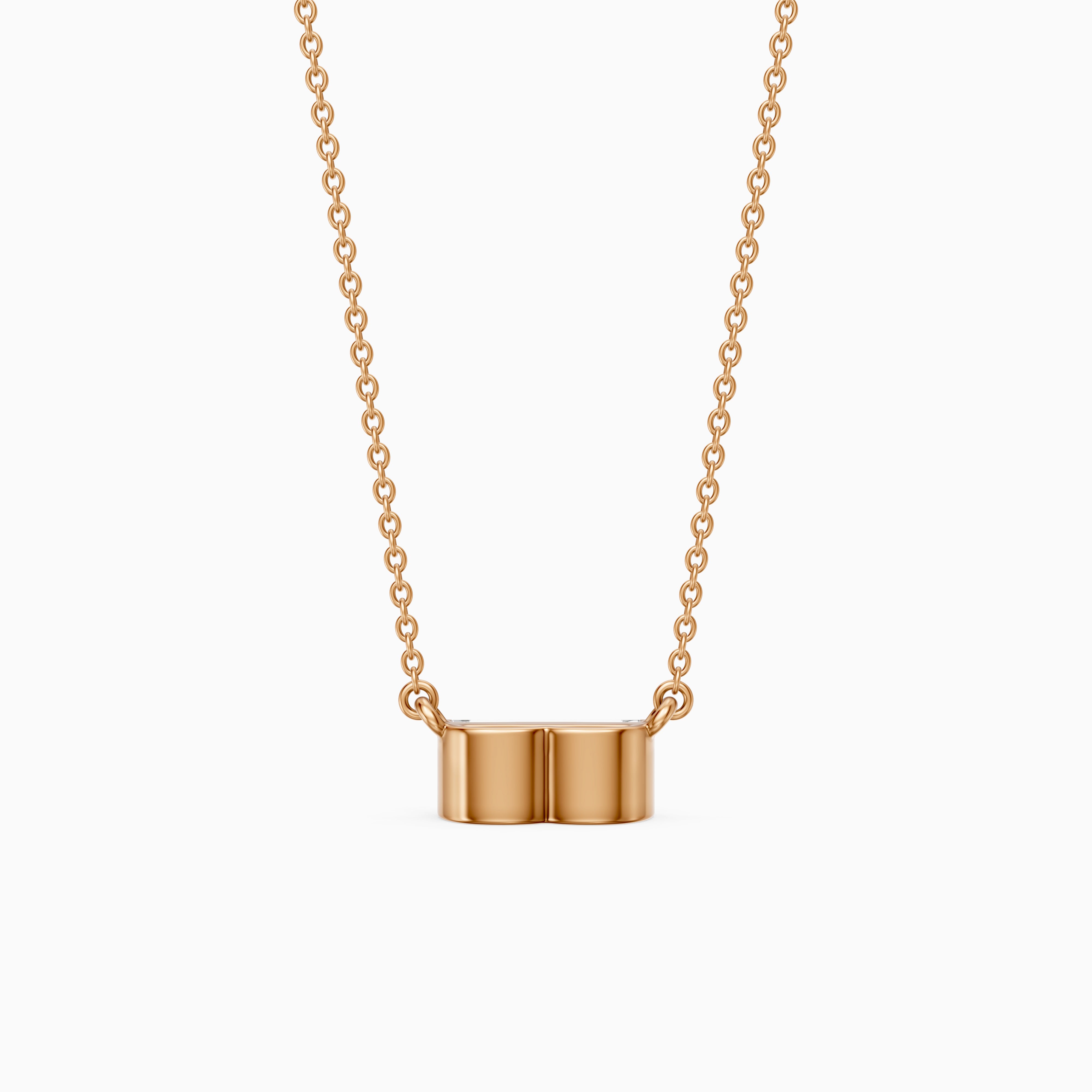 Lorelai Baguette Lab Grown Diamond East West Solitaire Pendant