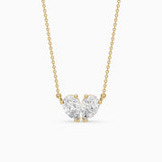 Priscilla Twin Pear Lab Grown Diamond Pendant