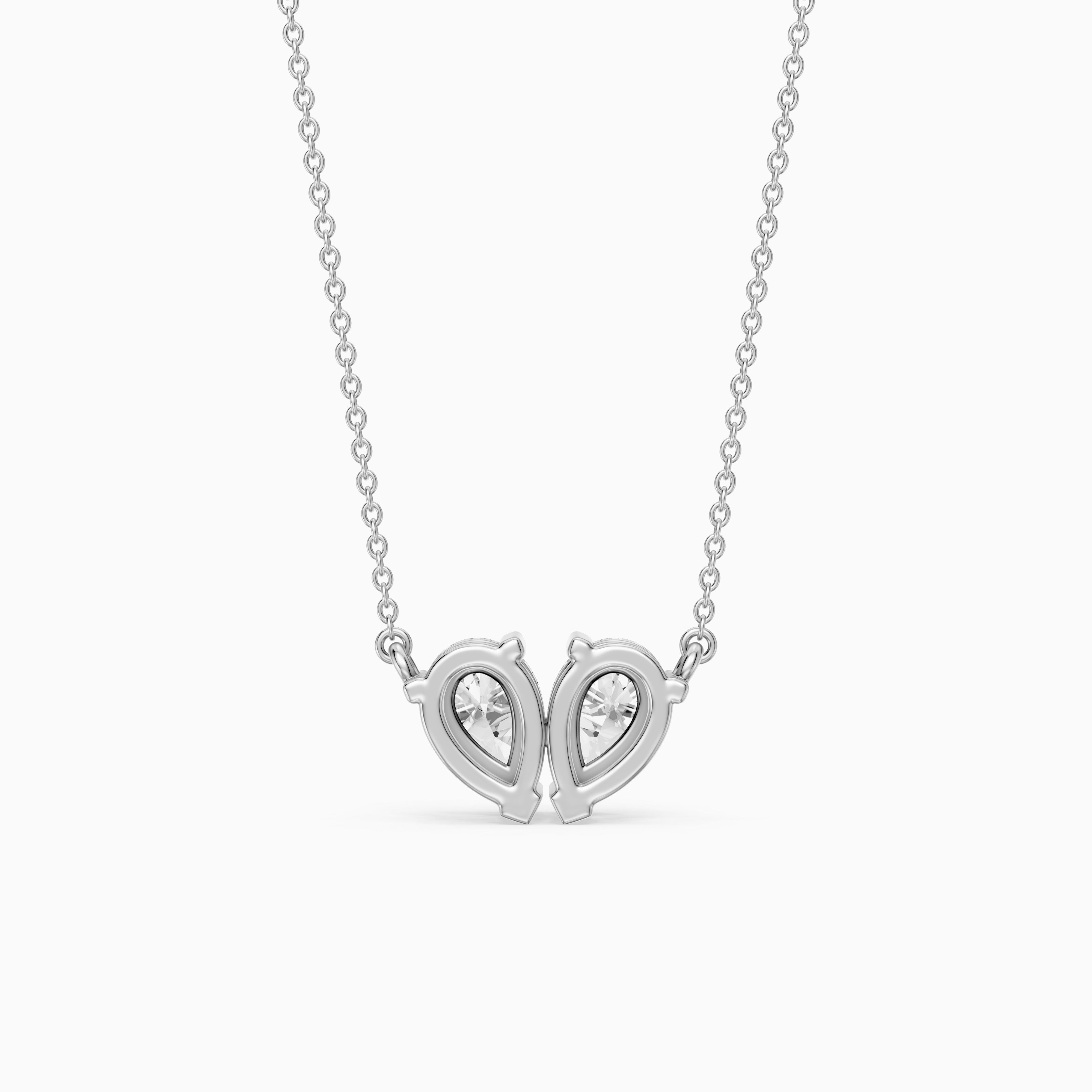 Priscilla Twin Pear Lab Grown Diamond Pendant