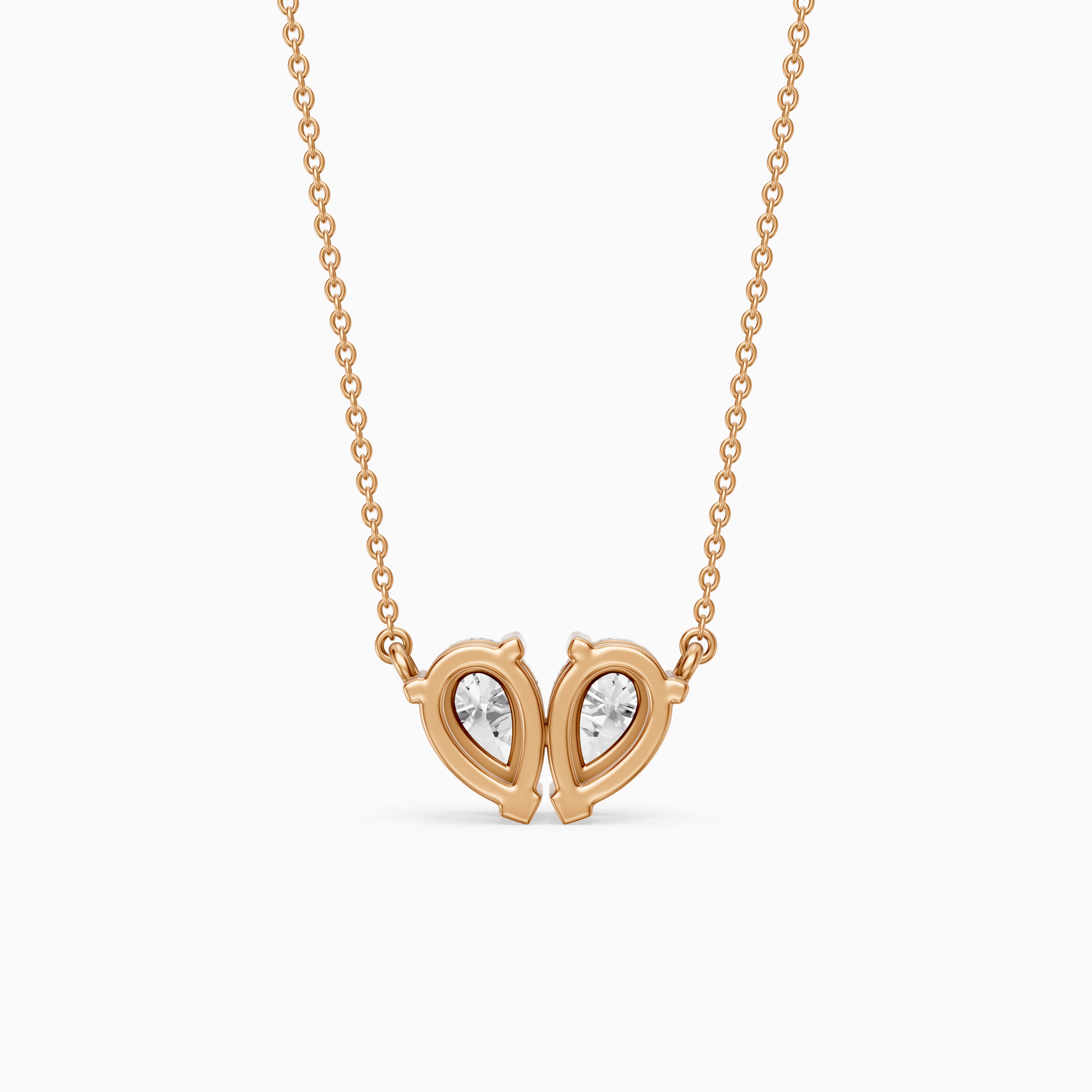 Priscilla Twin Pear Lab Grown Diamond Pendant