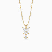 Miley Butterfly Inspired Marquise and Round Lab Grown Diamond Pendant