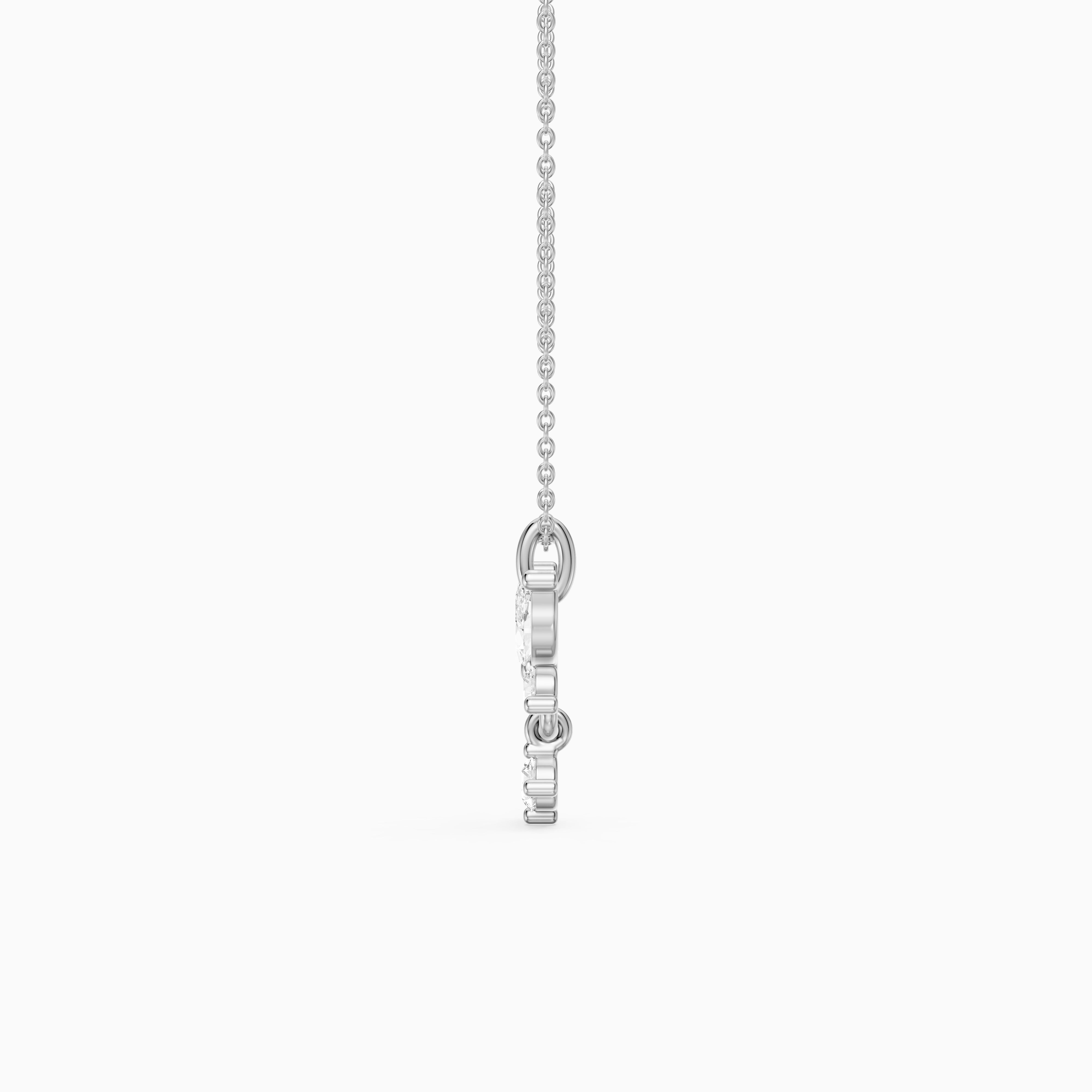 Miley Butterfly Inspired Marquise and Round Lab Grown Diamond Pendant