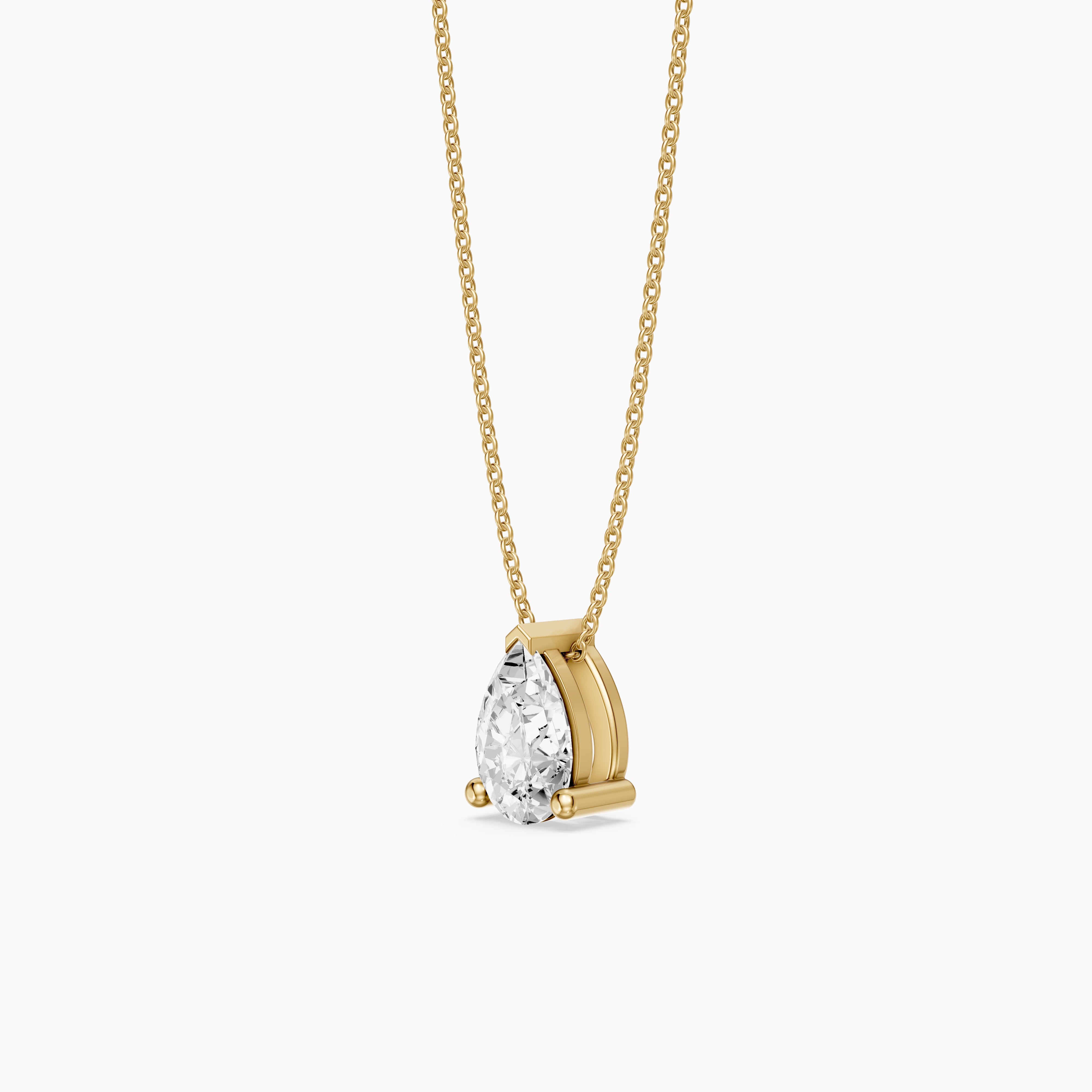 Heidi Pear Shape Lab Grown Diamond Solitaire Pendant