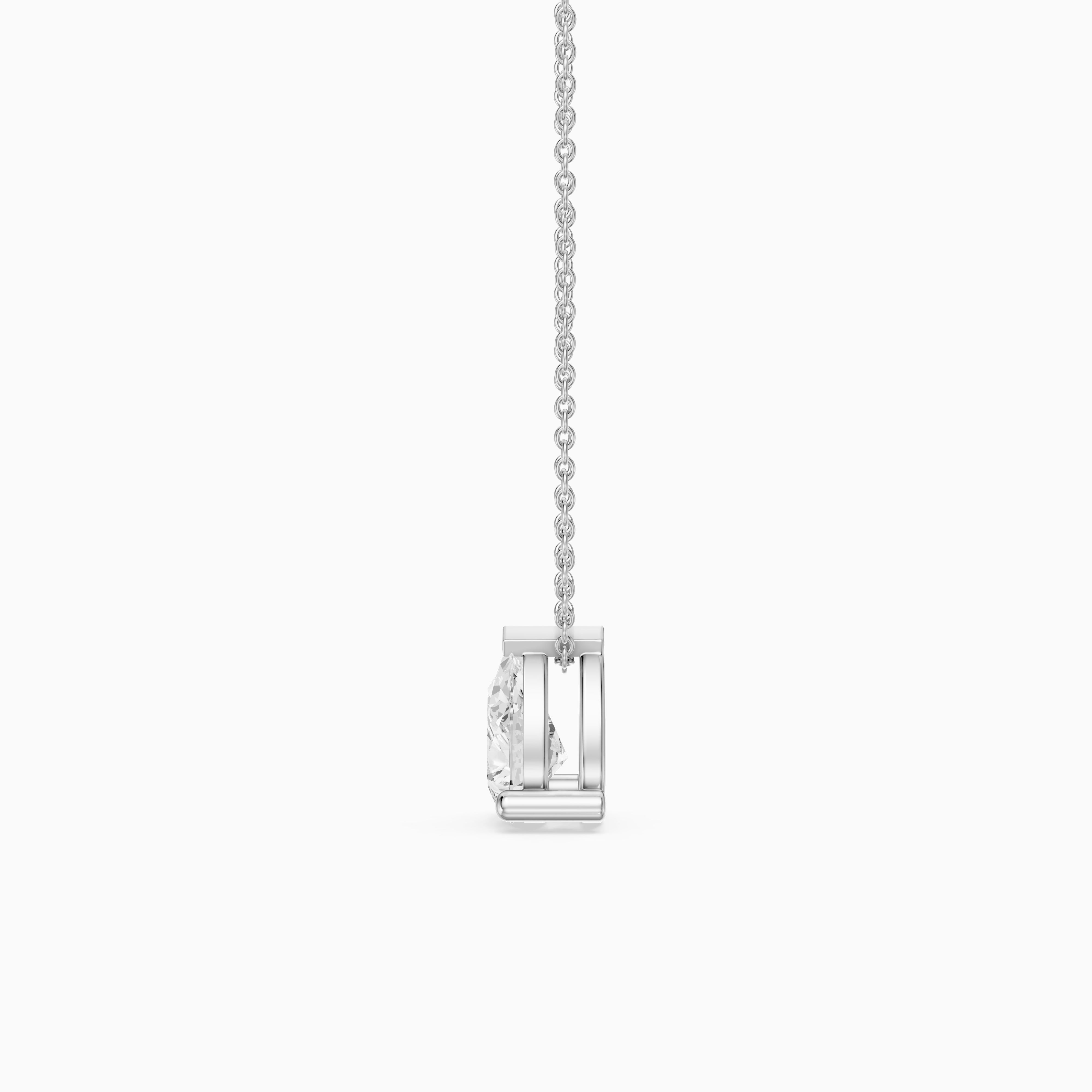 Heidi Pear Shape Lab Grown Diamond Solitaire Pendant