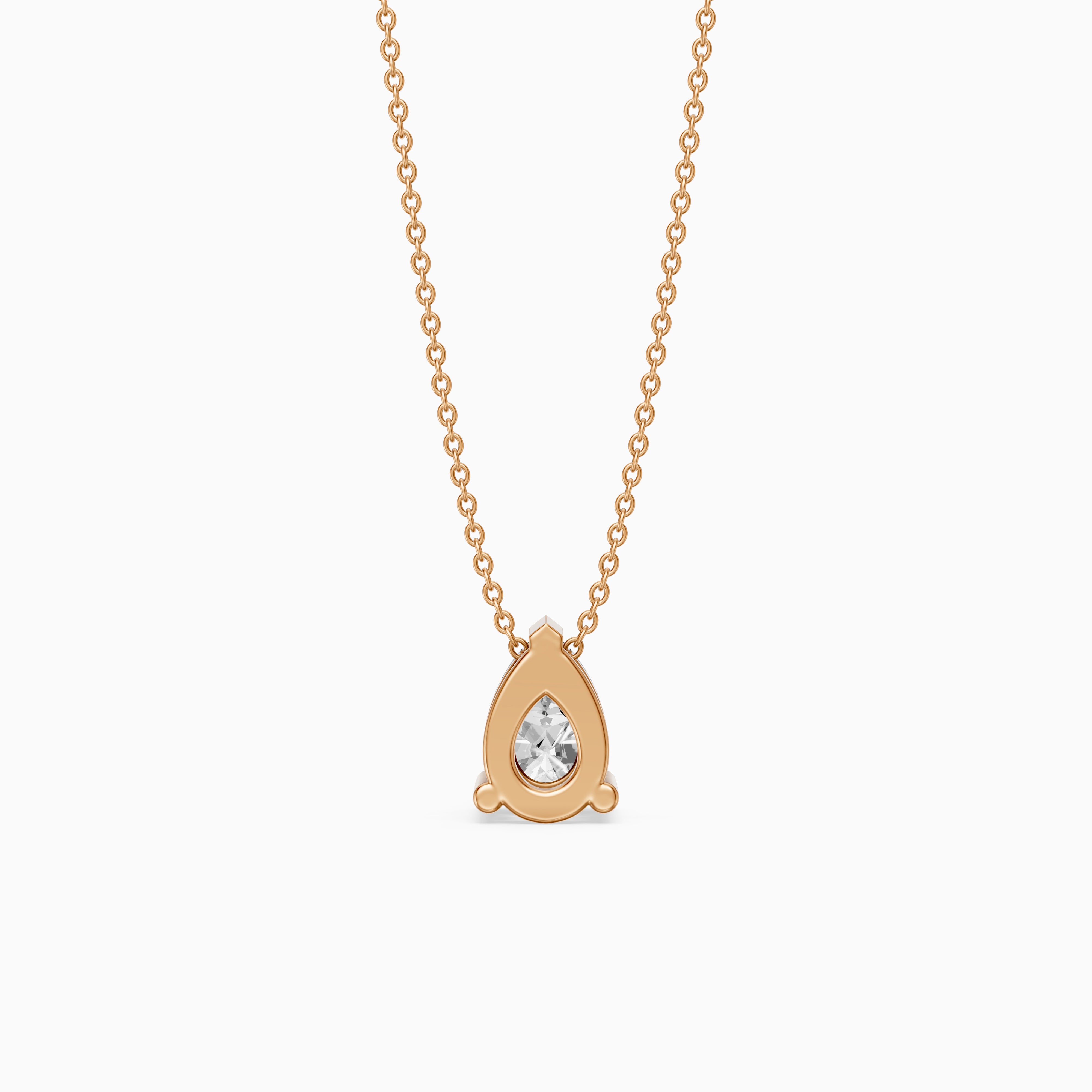 Heidi Pear Shape Lab Grown Diamond Solitaire Pendant
