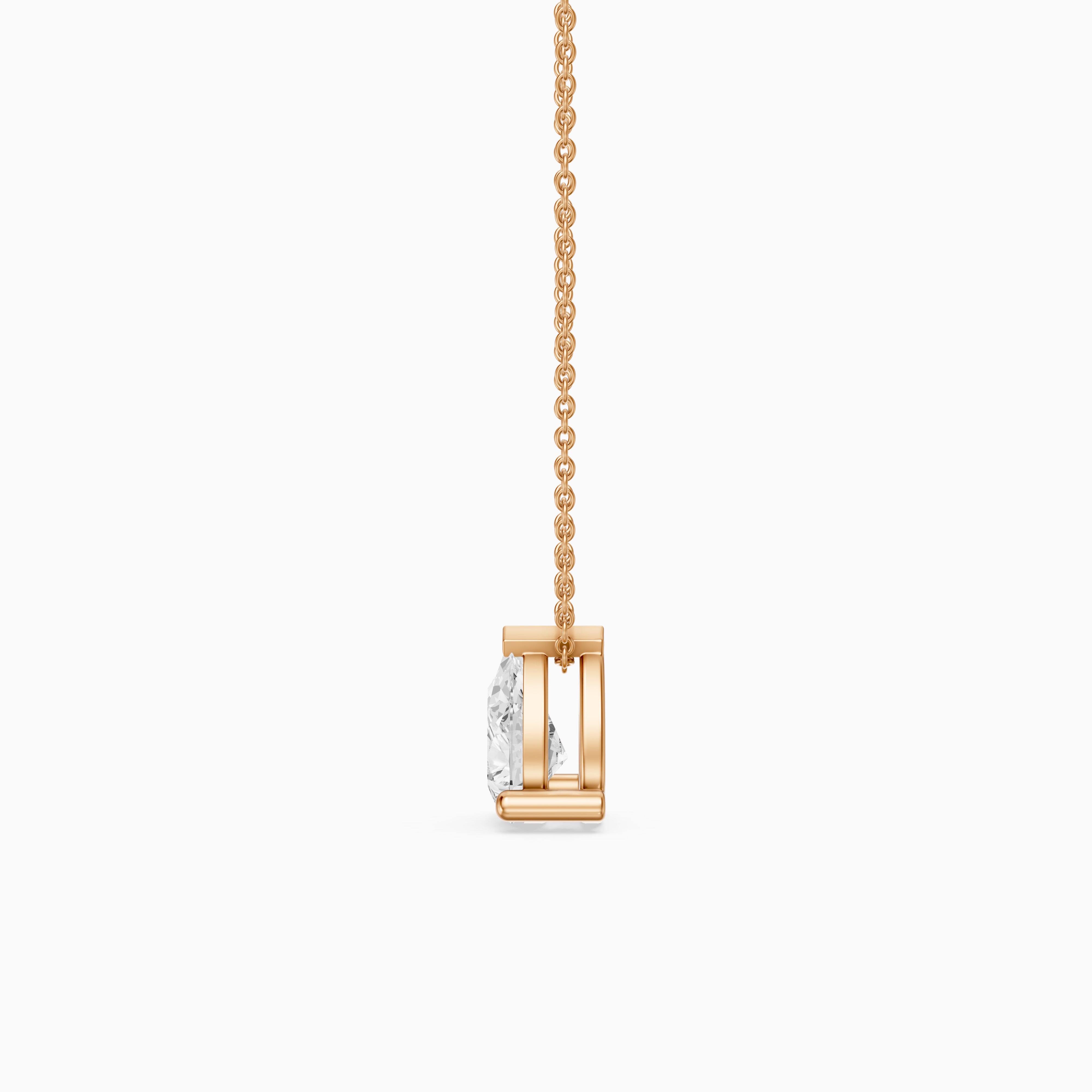 Heidi Pear Shape Lab Grown Diamond Solitaire Pendant