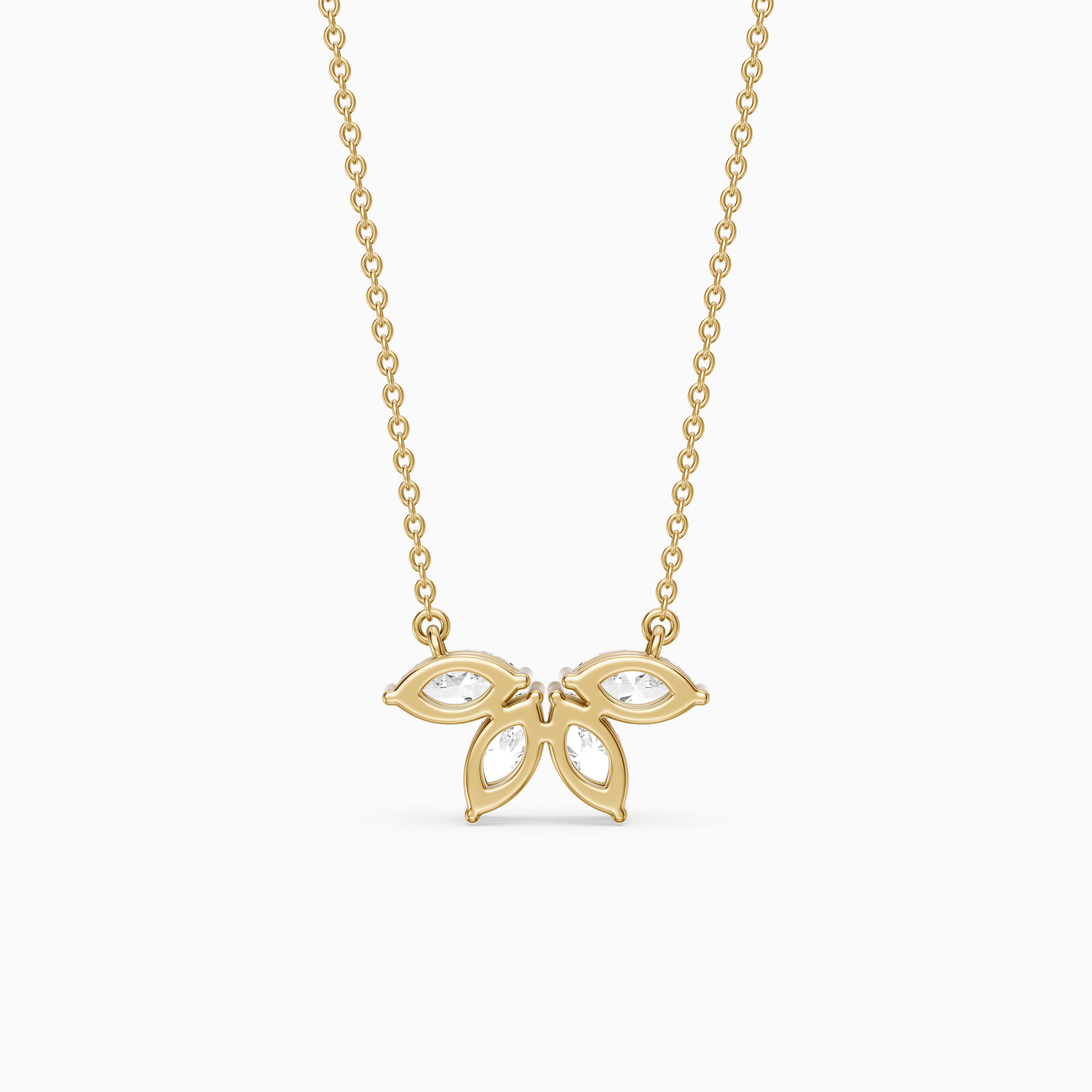 Annabelle Marquise Lab Grown Diamond Cluster Pendant