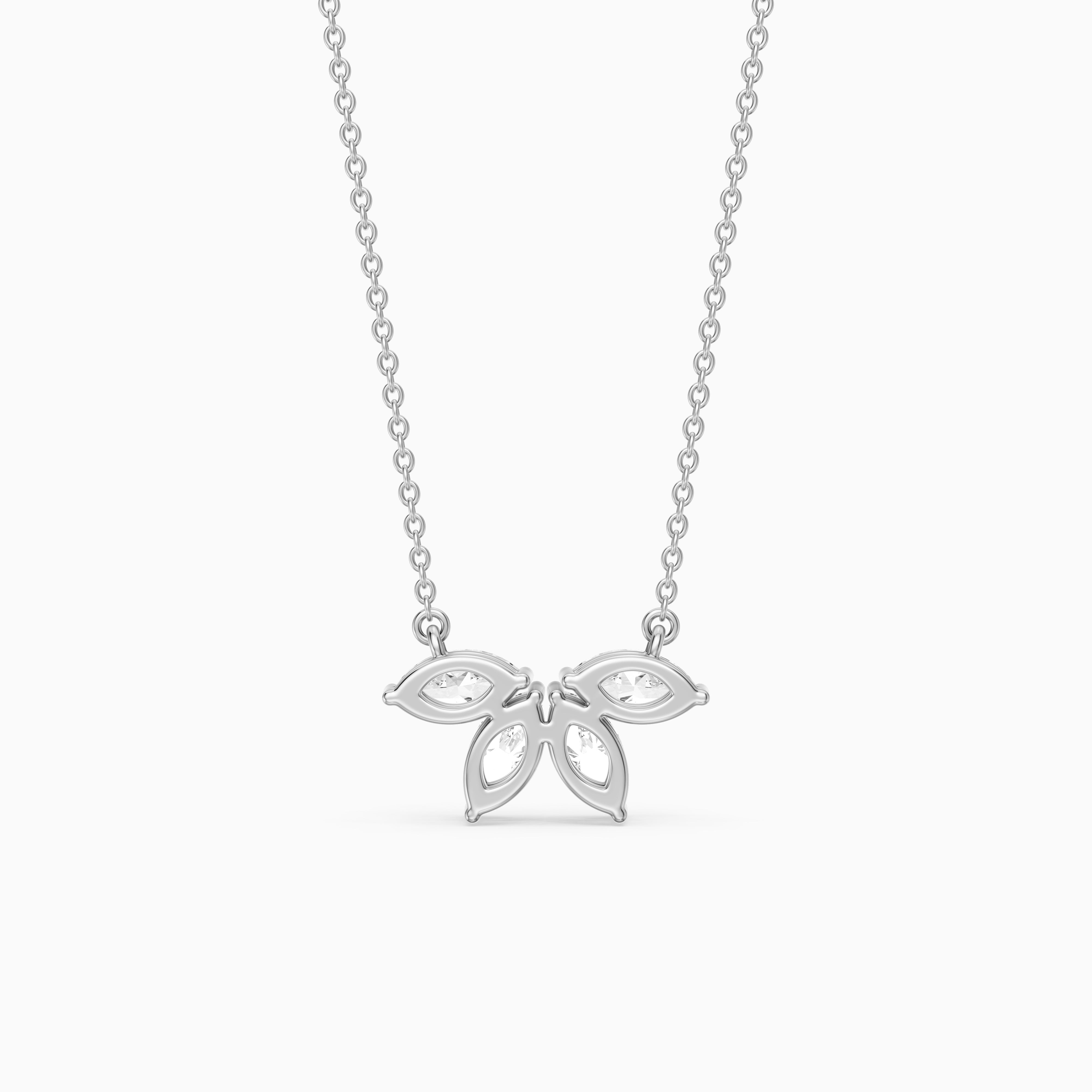 Annabelle Marquise Lab Grown Diamond Cluster Pendant